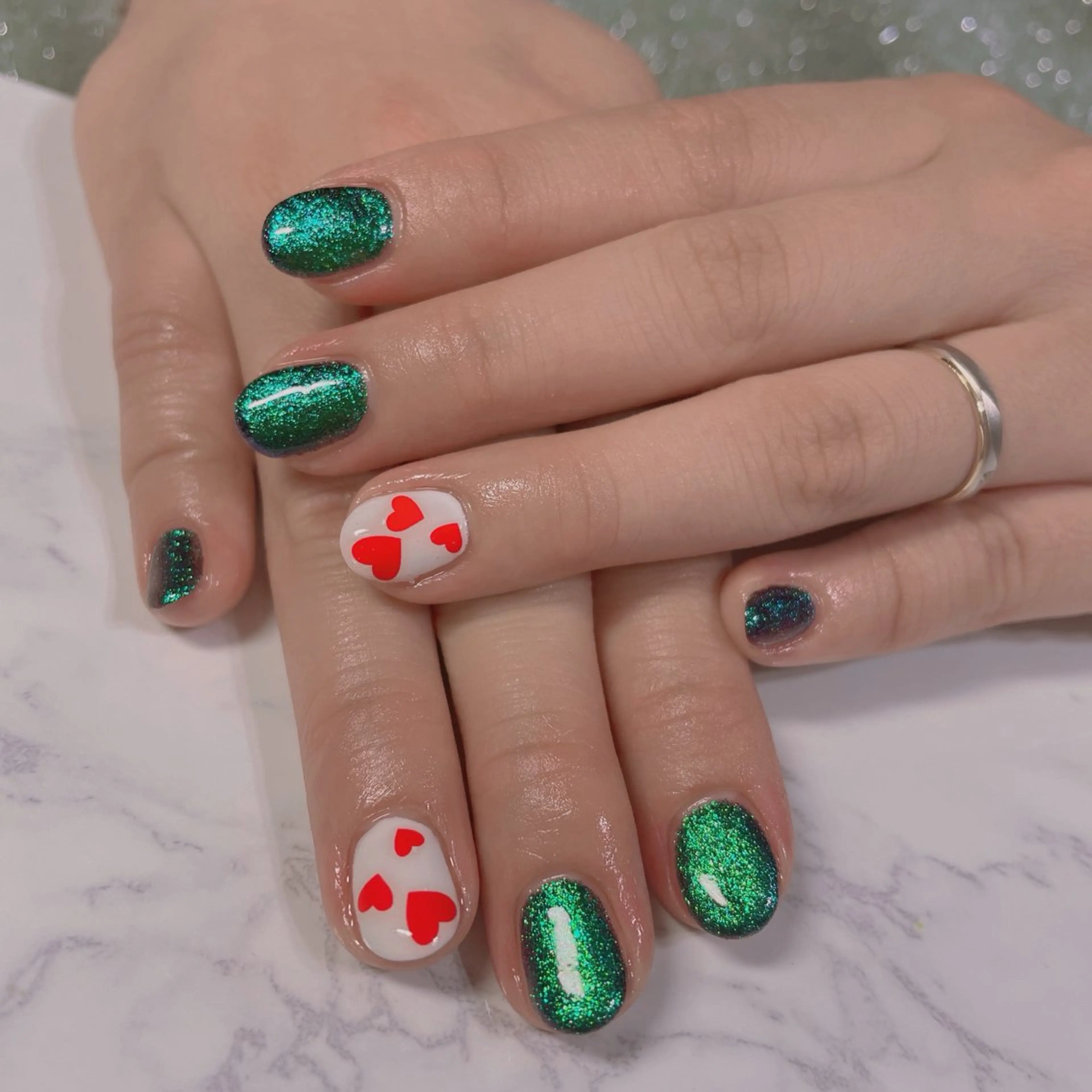 ネイル ハート A/C roomのネイルデザイン