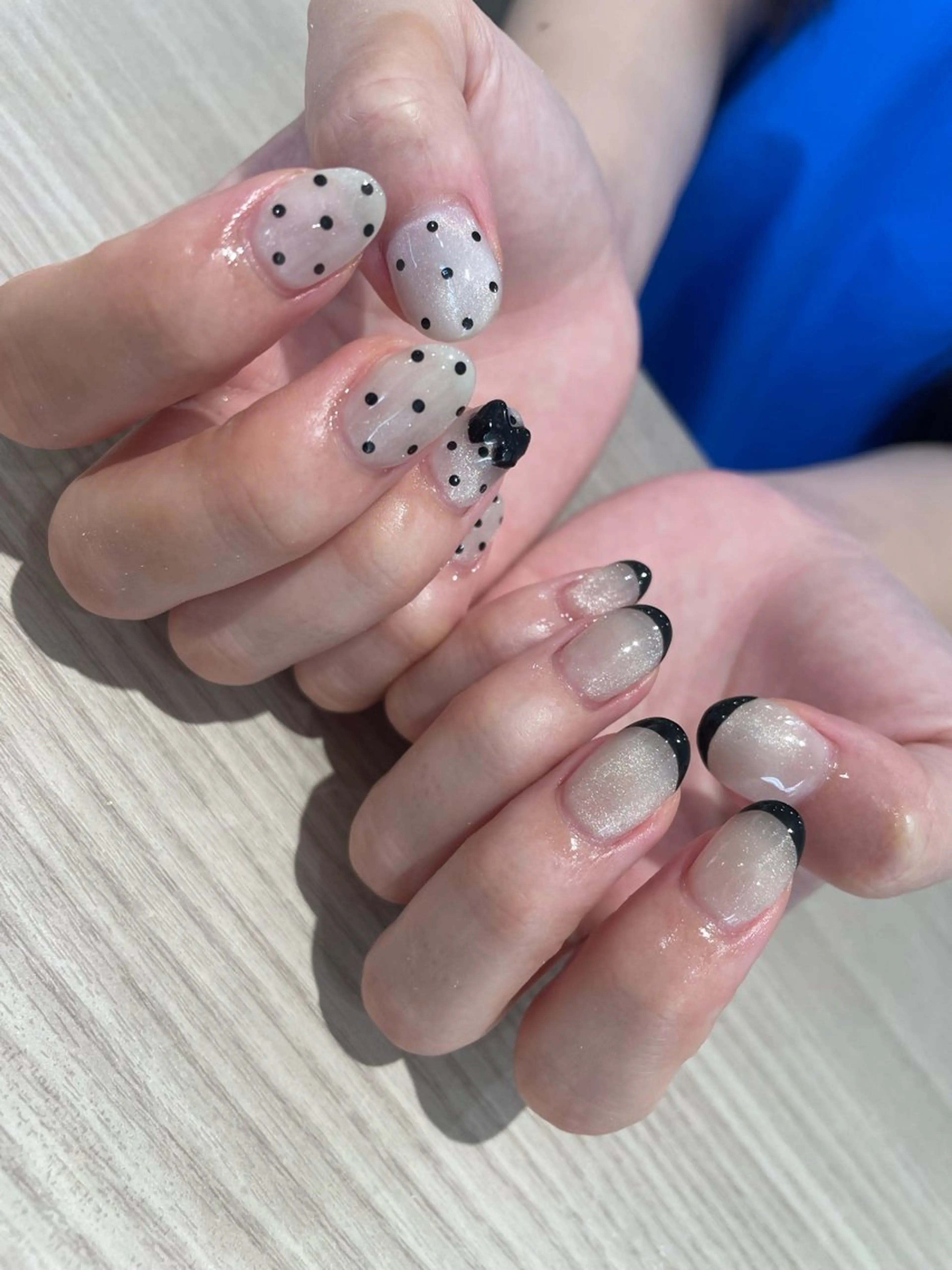 ネイル フラッシュネイル フレンチネイル マグネットネイル ニュアンスネイル ワンカラーネイル mallee nailのネイルデザイン