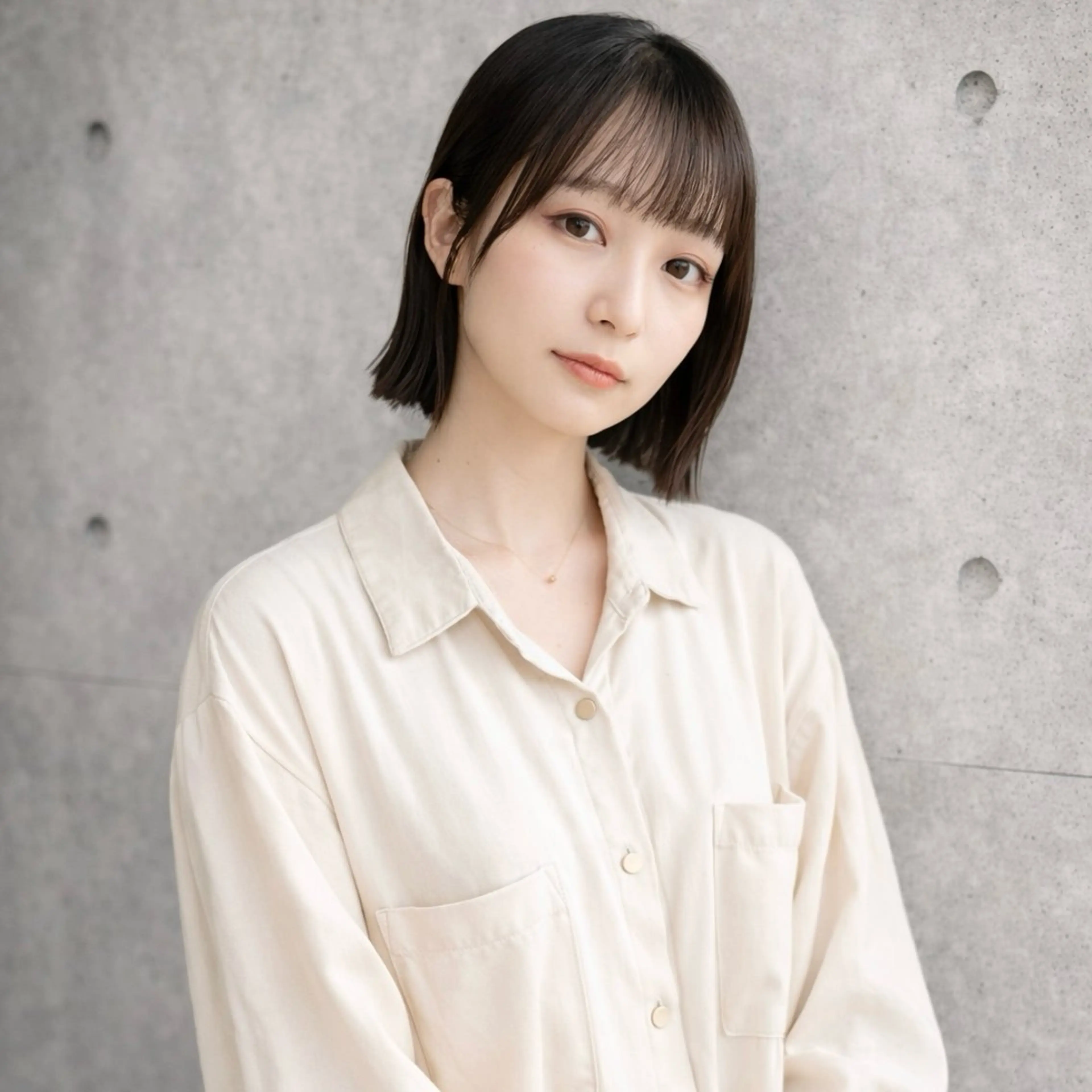 ミディアム カラー カット 一ノ瀬 暁のヘアスタイル