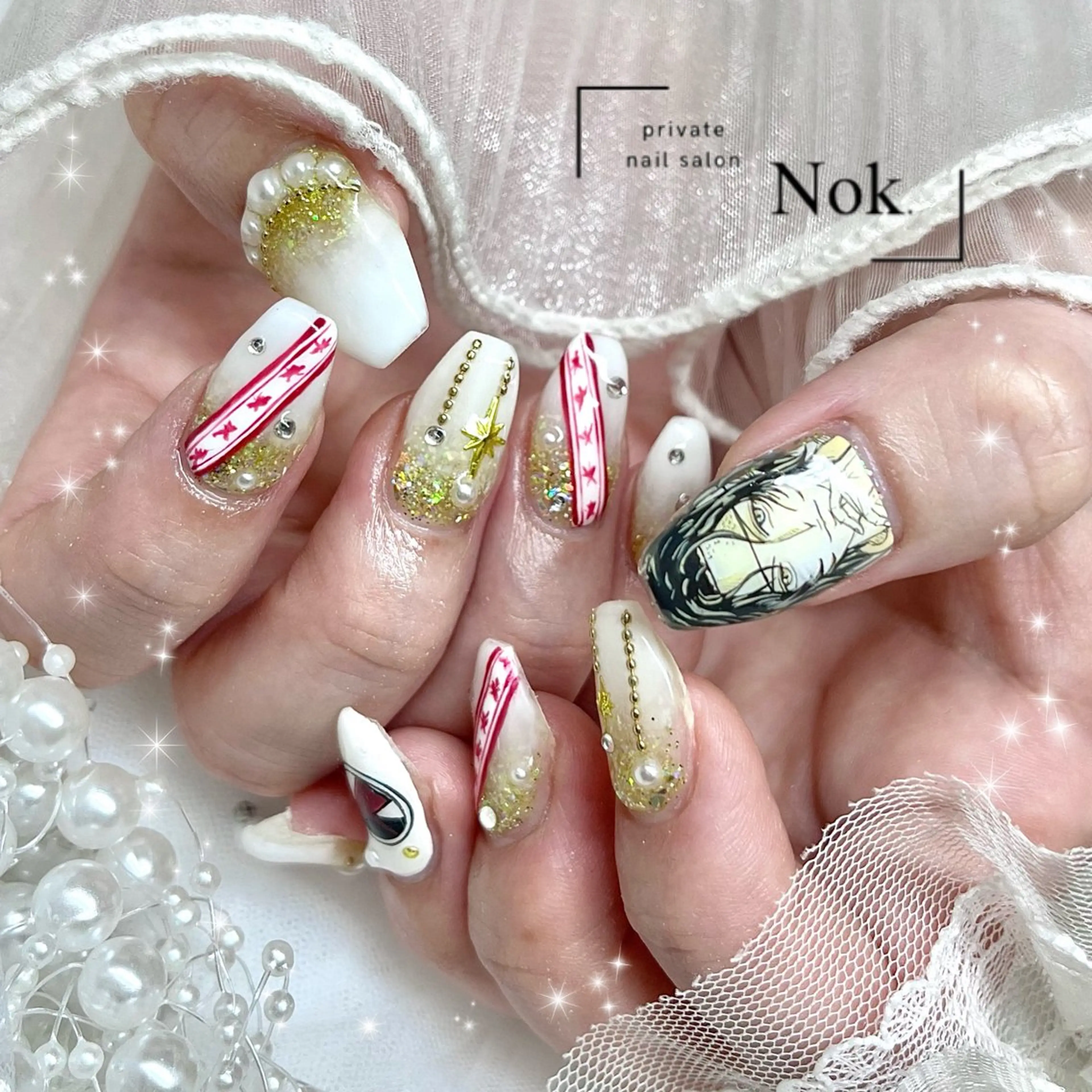 ネイル ハンドネイル 池袋痛ネイル Nok. 渡辺のネイルデザイン