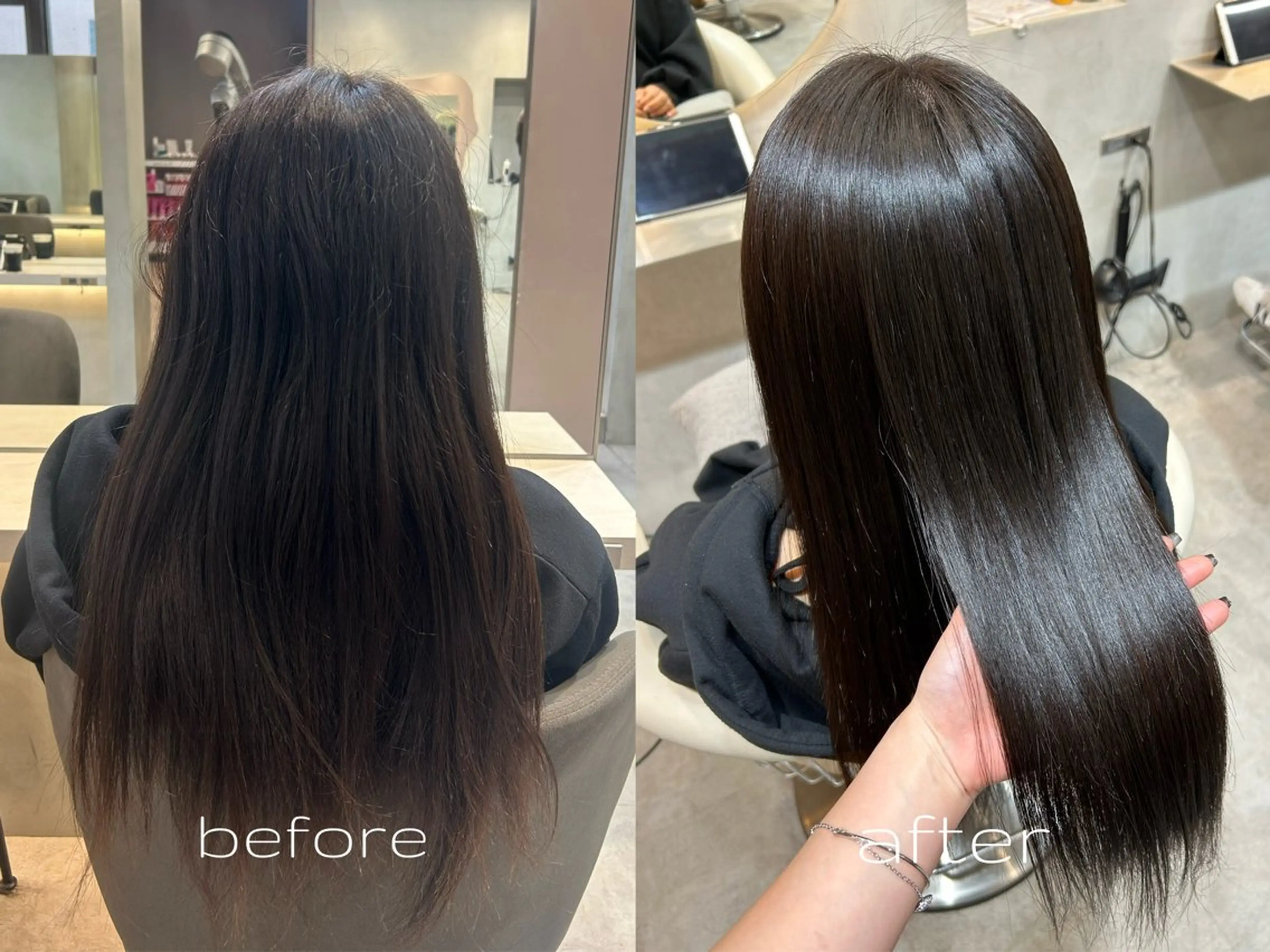 ロング 縮毛矯正 大宮／韓国スタイル /中澤美友のヘアスタイル