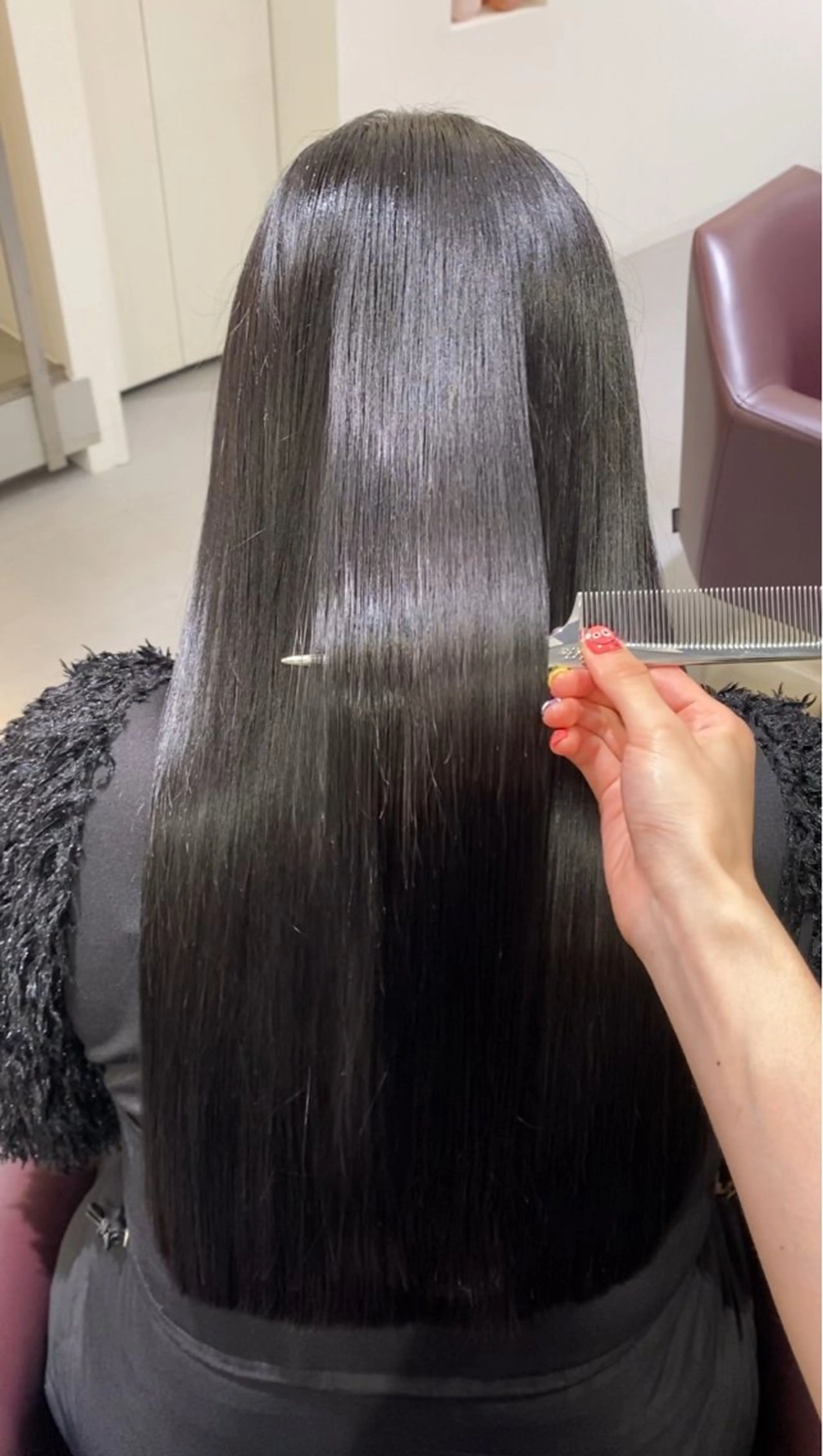 ロング カット トリートメント ️🫧透明感カラー& 髪質改善🎀いさきのヘアスタイル