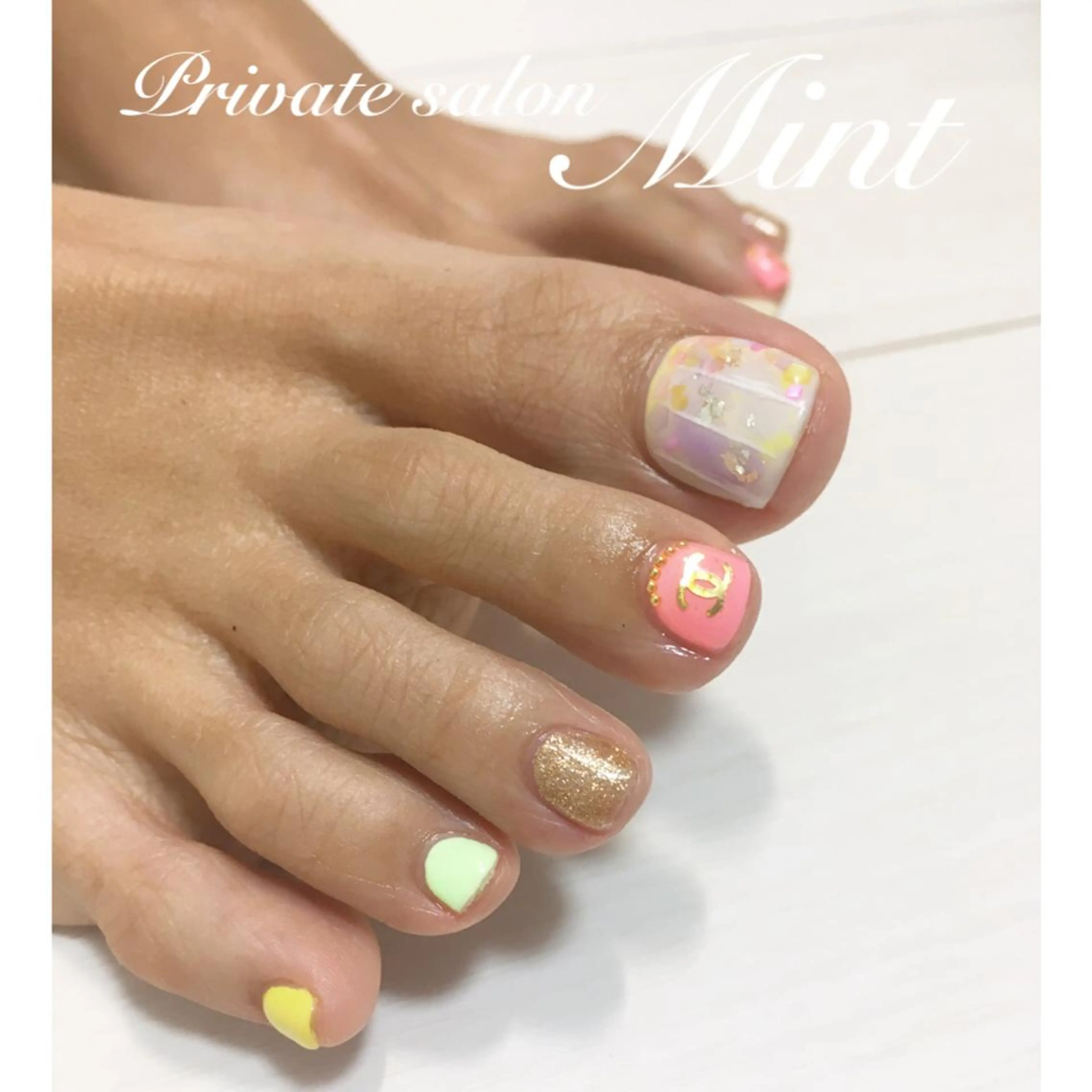 ネイル フットネイル Mint. nailのネイルデザイン