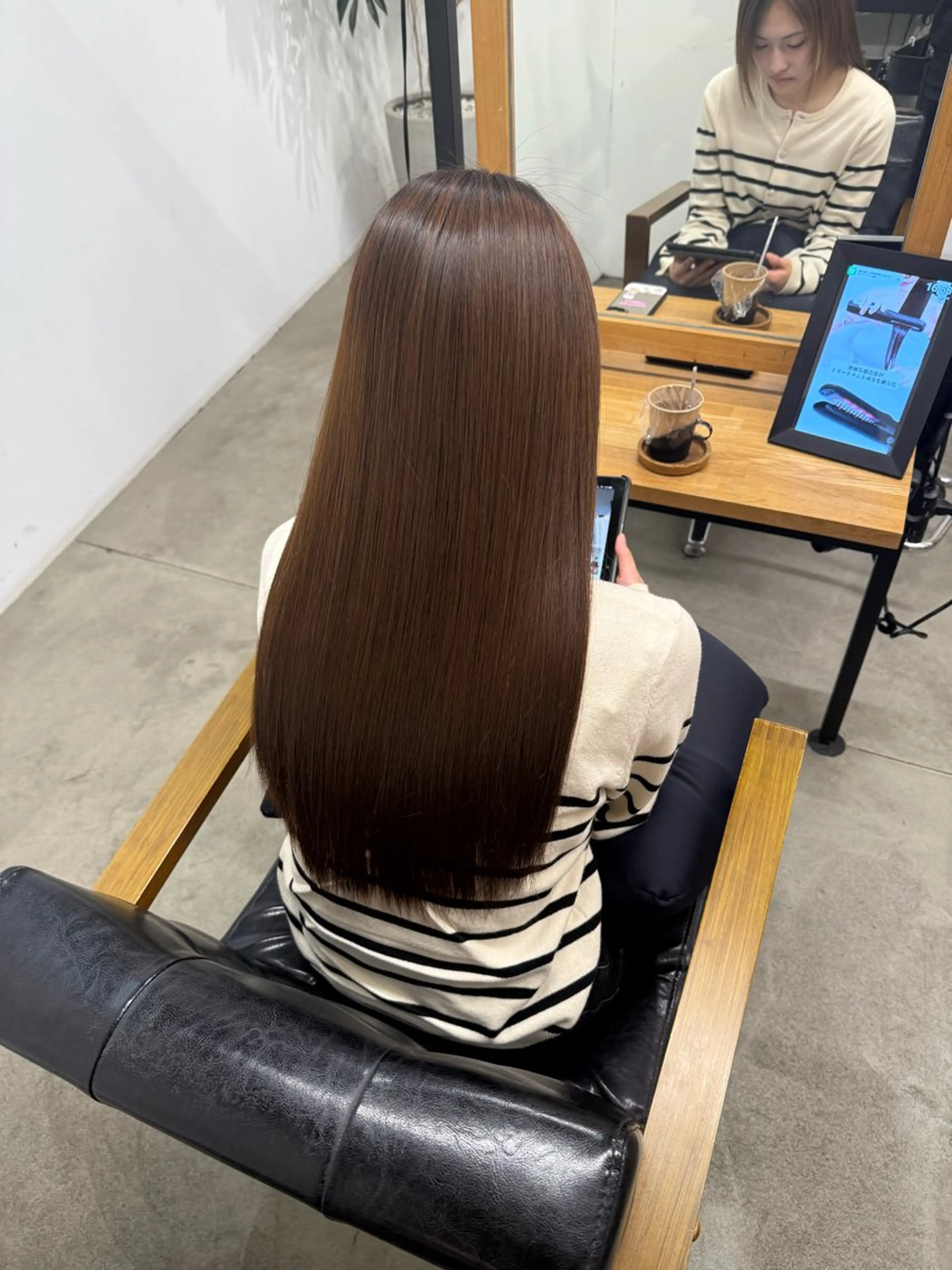ロング カット 縮毛矯正 トリートメント ひろし/髪質改善/ 縮毛矯正/上品✨のヘアスタイル