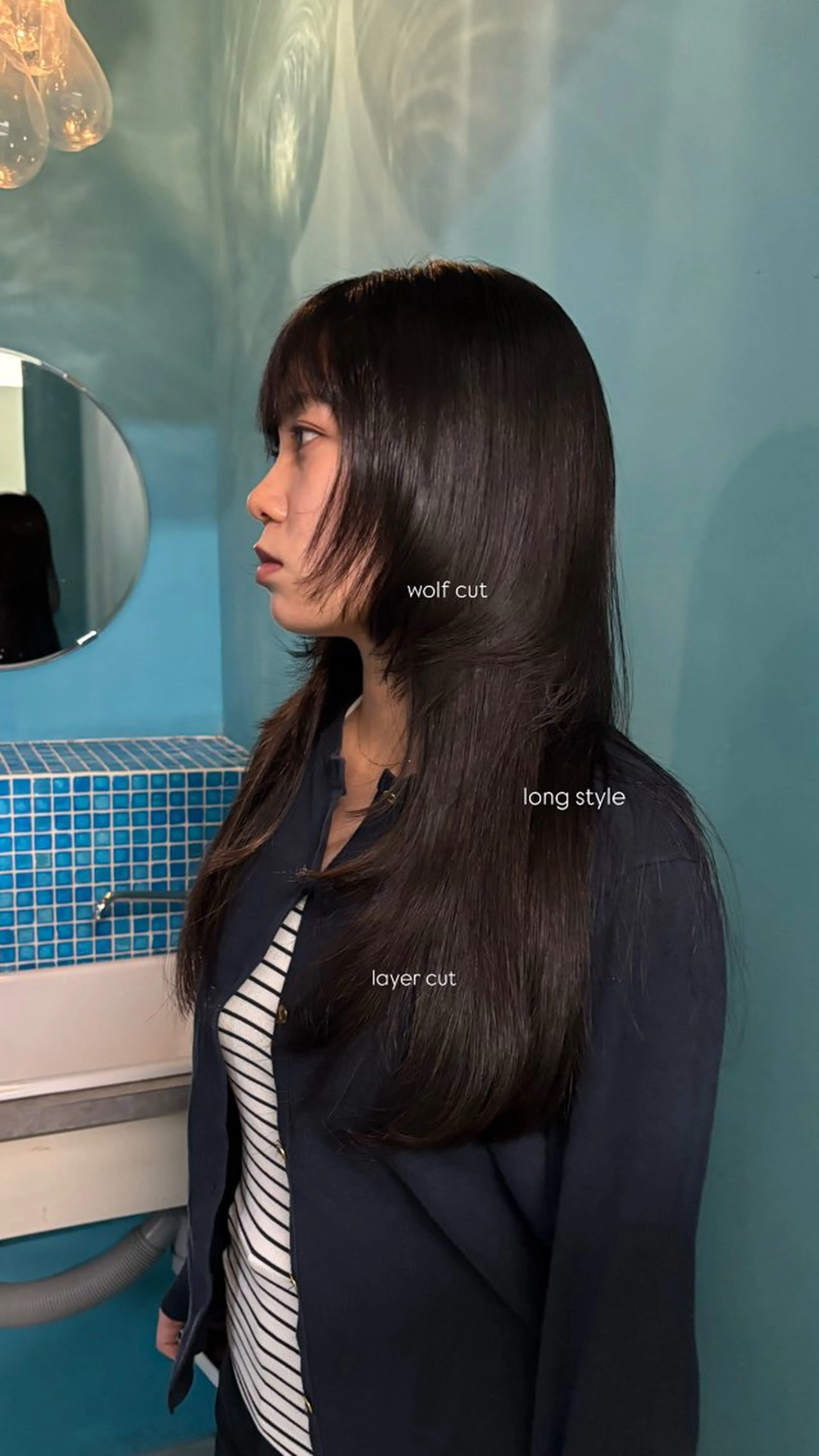 ロング 大泊 来寧のヘアスタイル