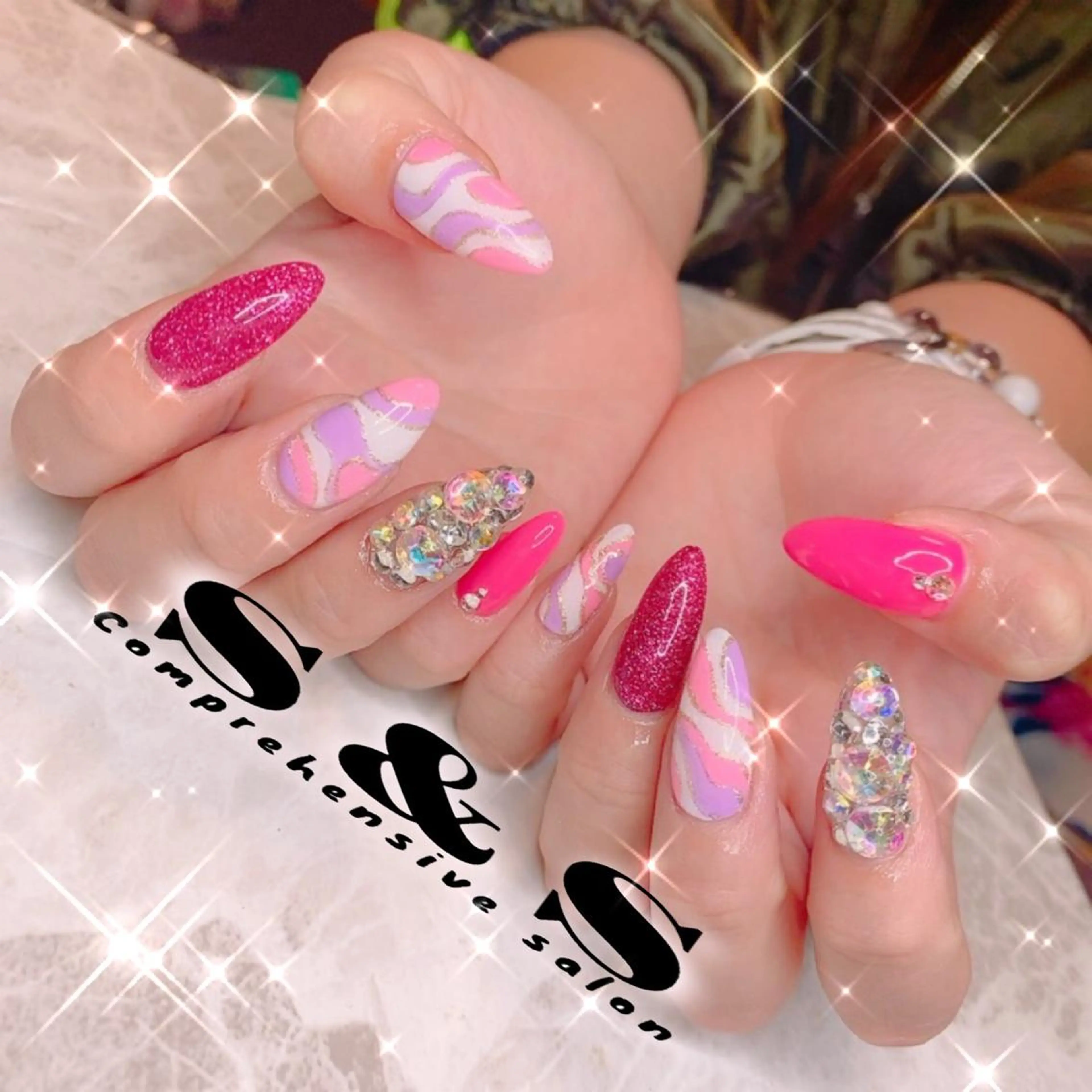 ネイル アートネイル 長さ出し メンズネイル 持ち込み スカルプネイル S&S 村田小百合のネイルデザイン