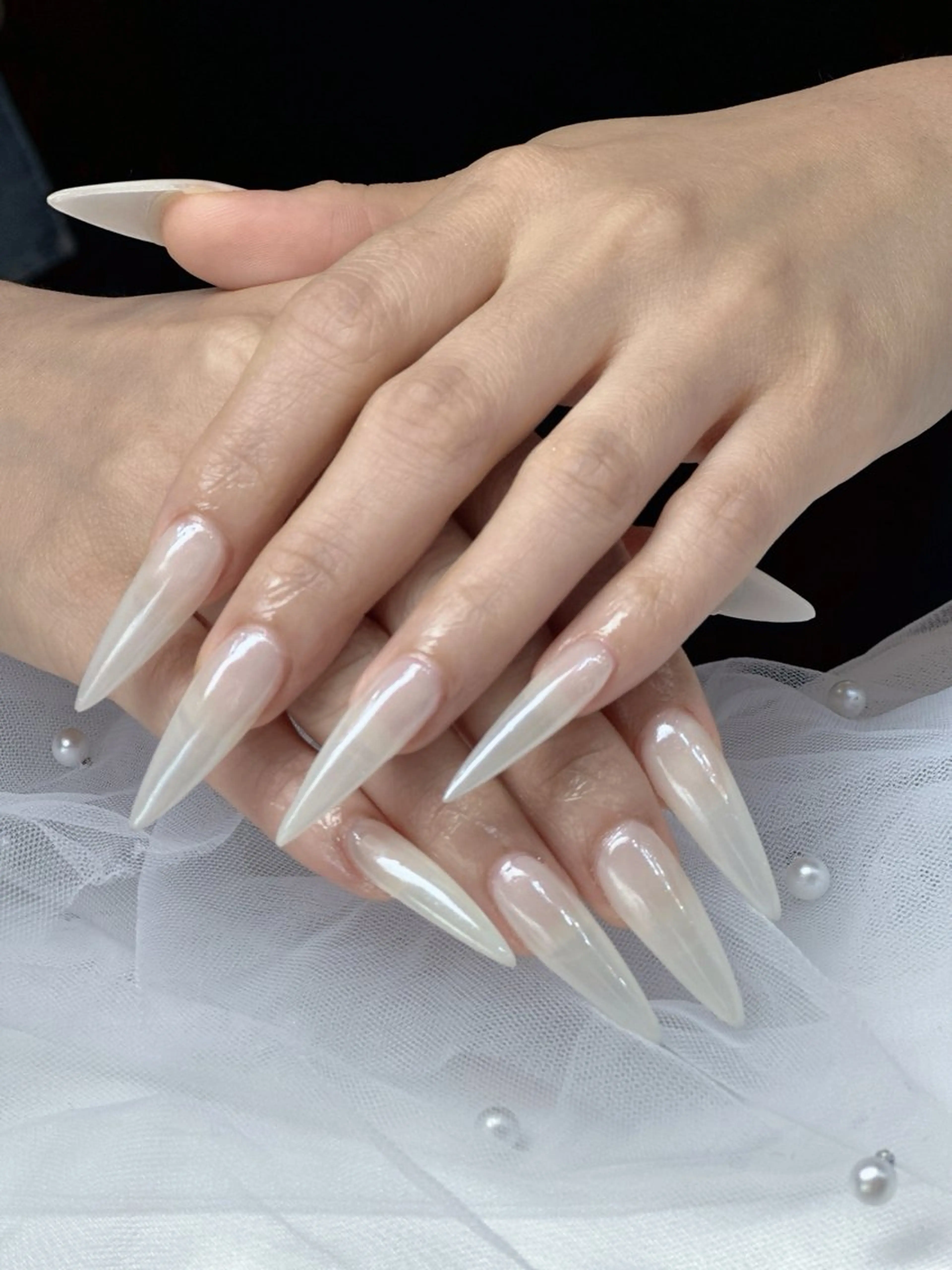 ネイル 🩷JiSu🩷 チップ長さ出し専門のネイルデザイン