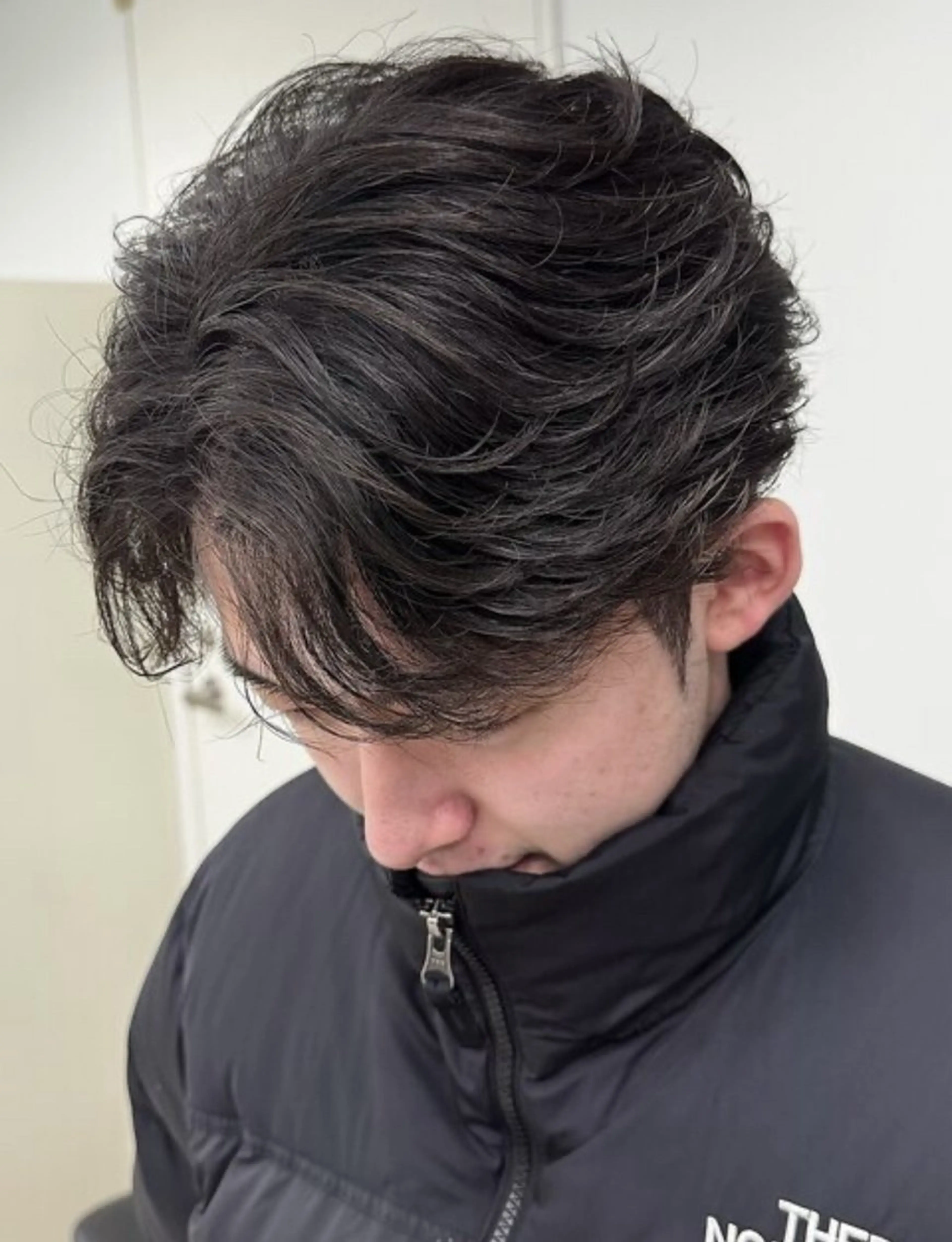 パーマ メンズ フェザーパーマ メンズ韓国風 メンズパーマ ニュアンスパーマ カット パーマ 🎀メンズパーマ☆ 艶カラー☆Syuriのヘアスタイル