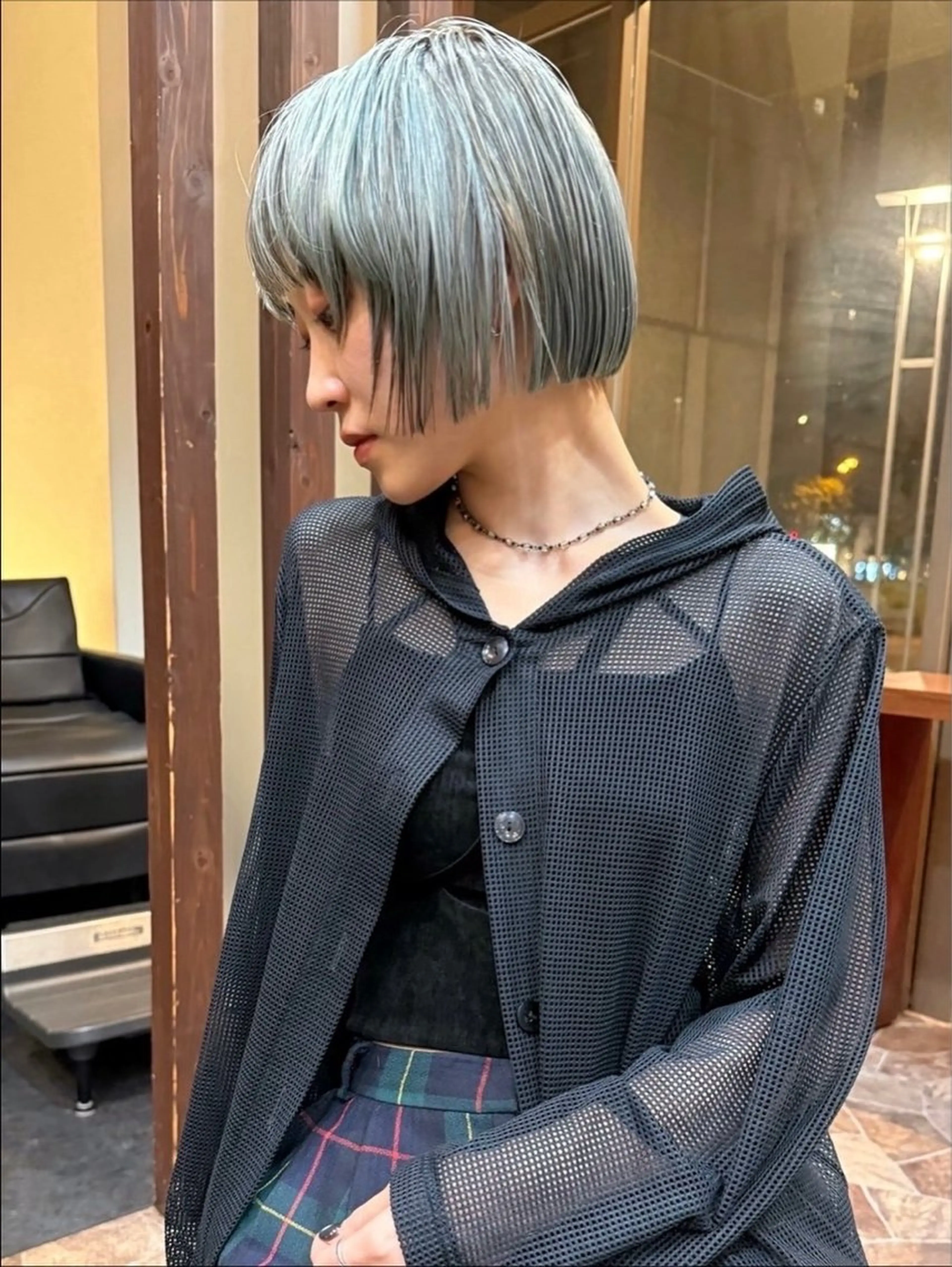 ショート ボブ/ショートボブ/ 岡山駅/別曽遥也のヘアスタイル