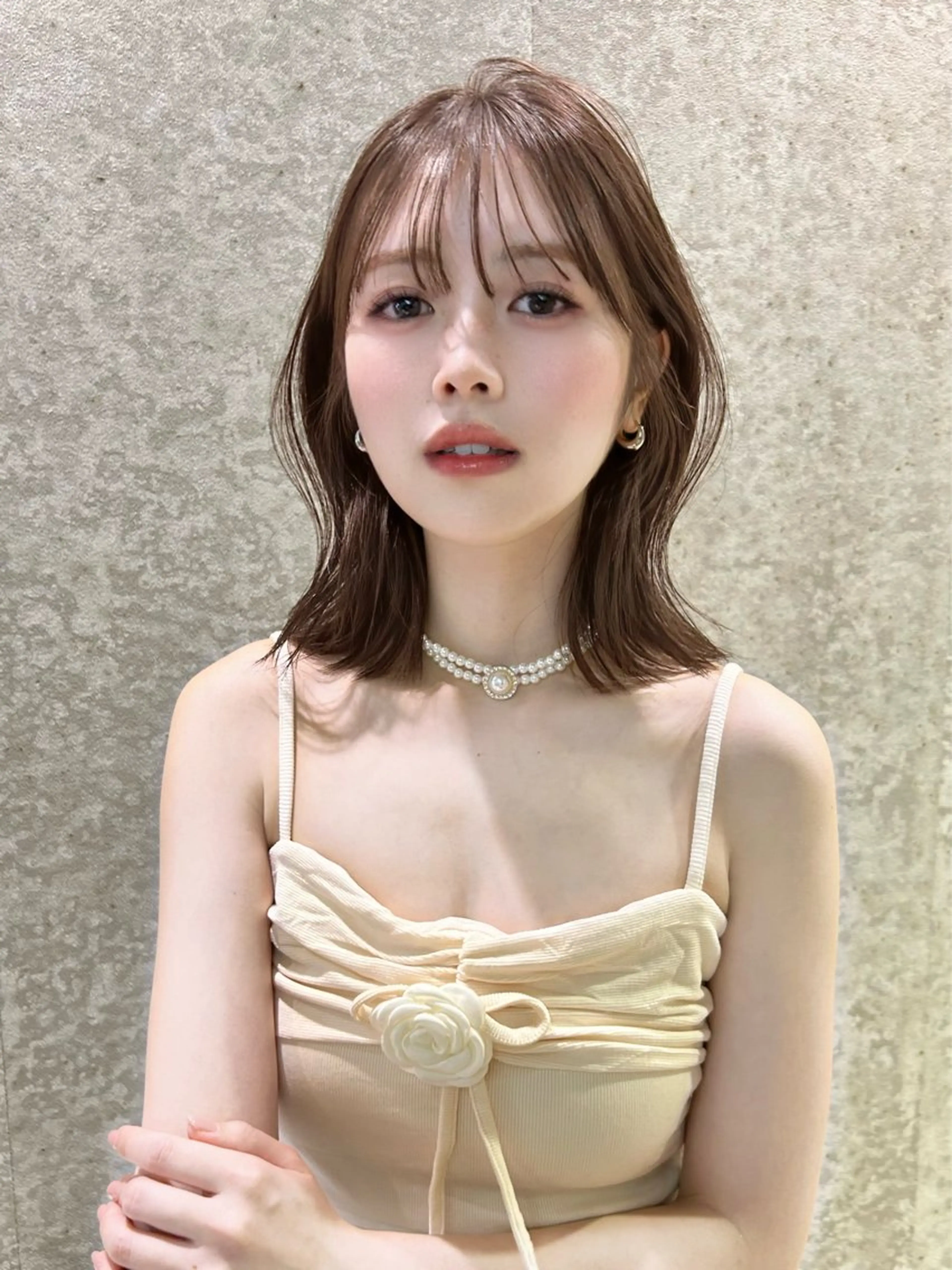 ミディアム カラー GLROW haruhiのヘアスタイル