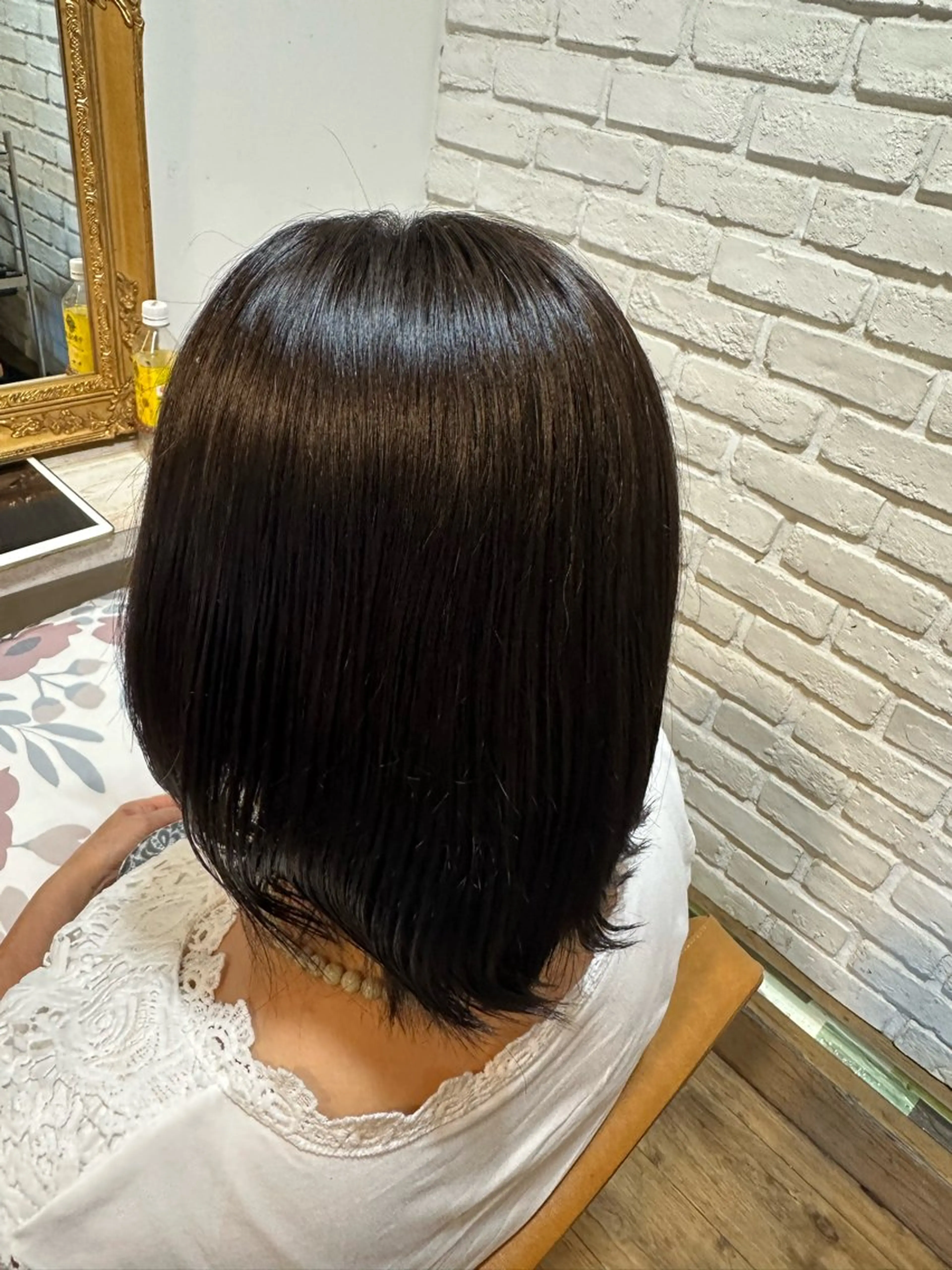 ミディアム カラー 小澤 真帆のヘアスタイル