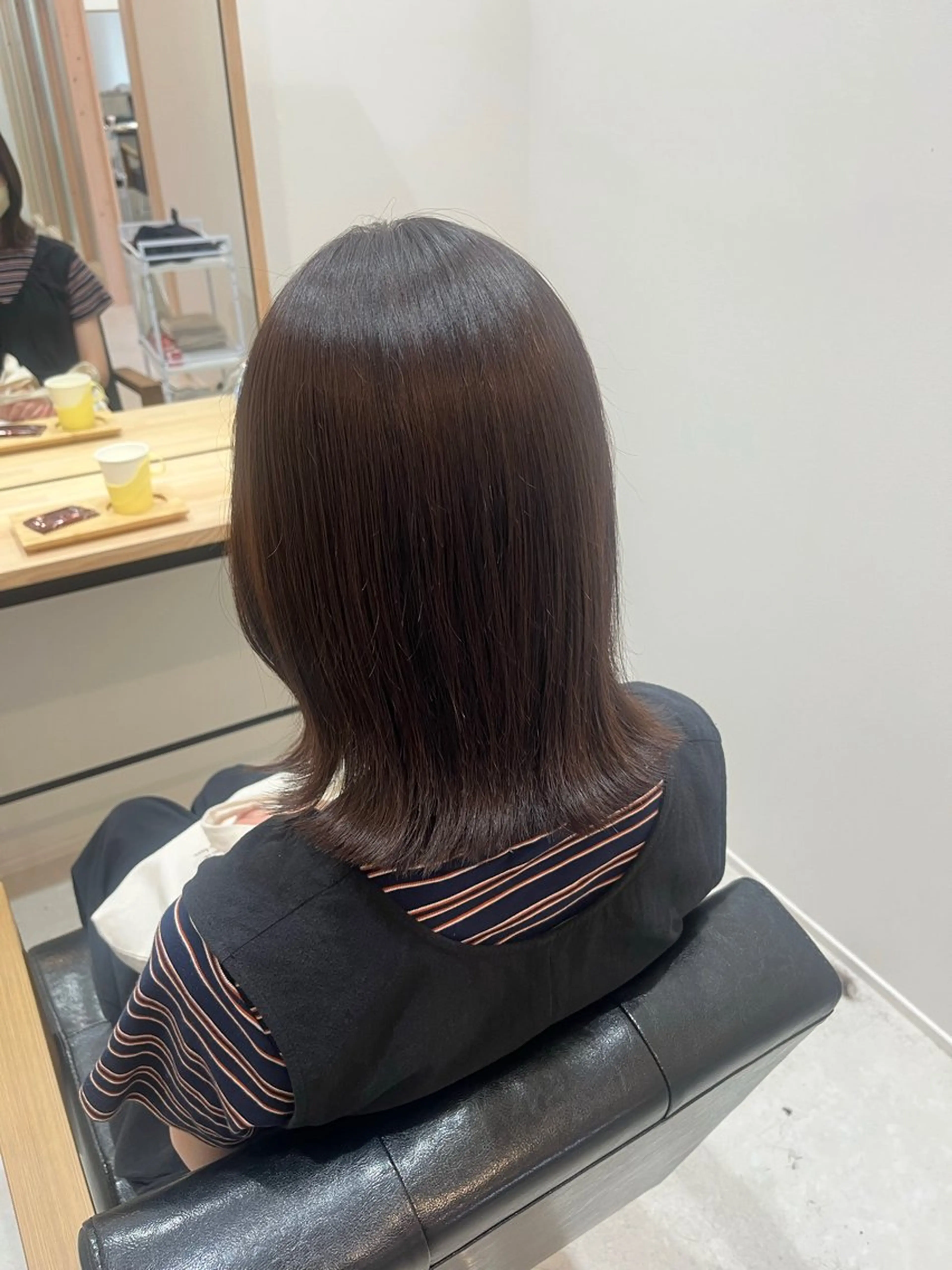 ミディアム 外ハネヘア 小川内 せらのヘアスタイル