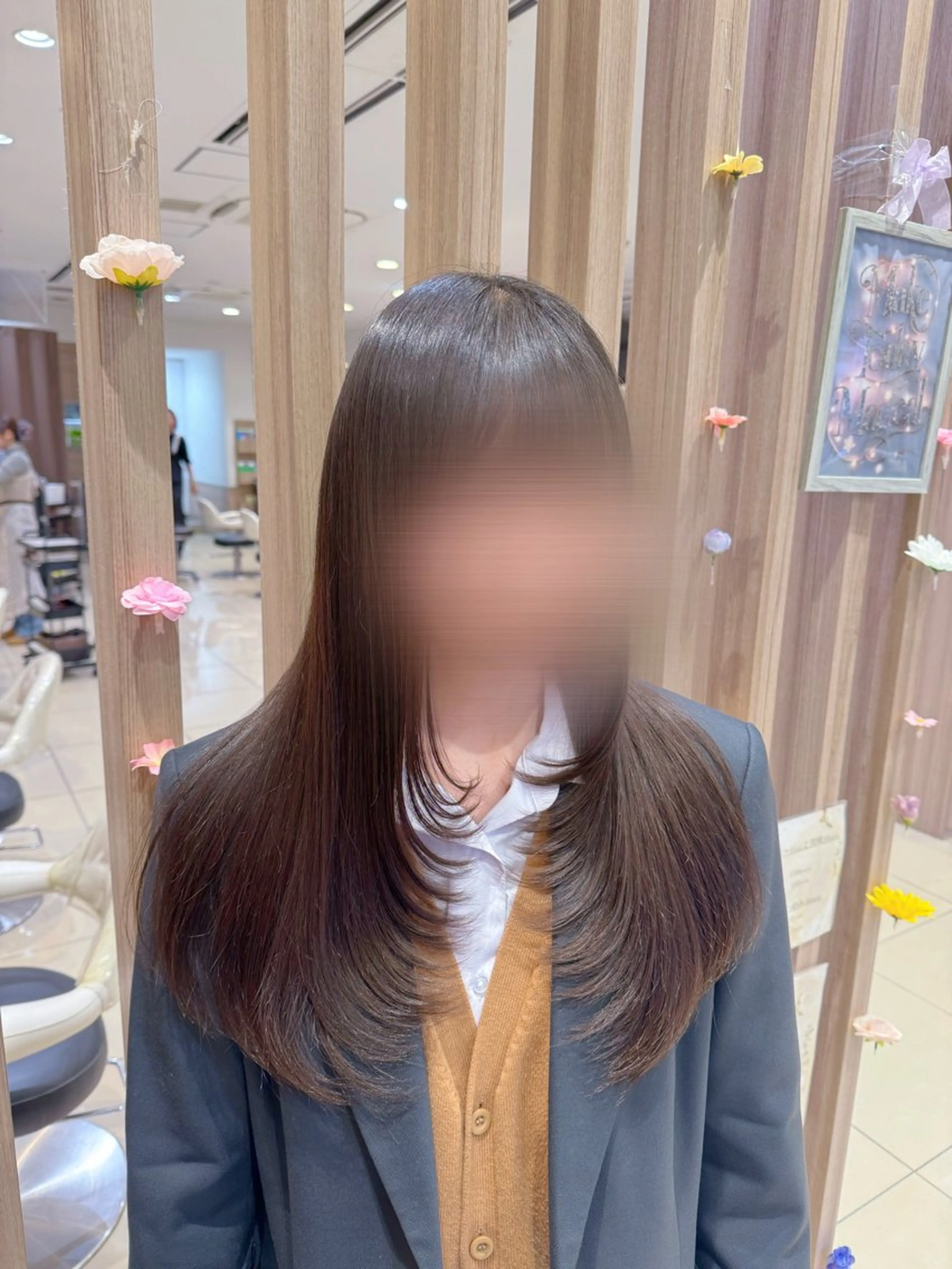 ロング レイヤーカット カット 横浜/韓国/レイヤー カット/ユイナ🎀のヘアスタイル