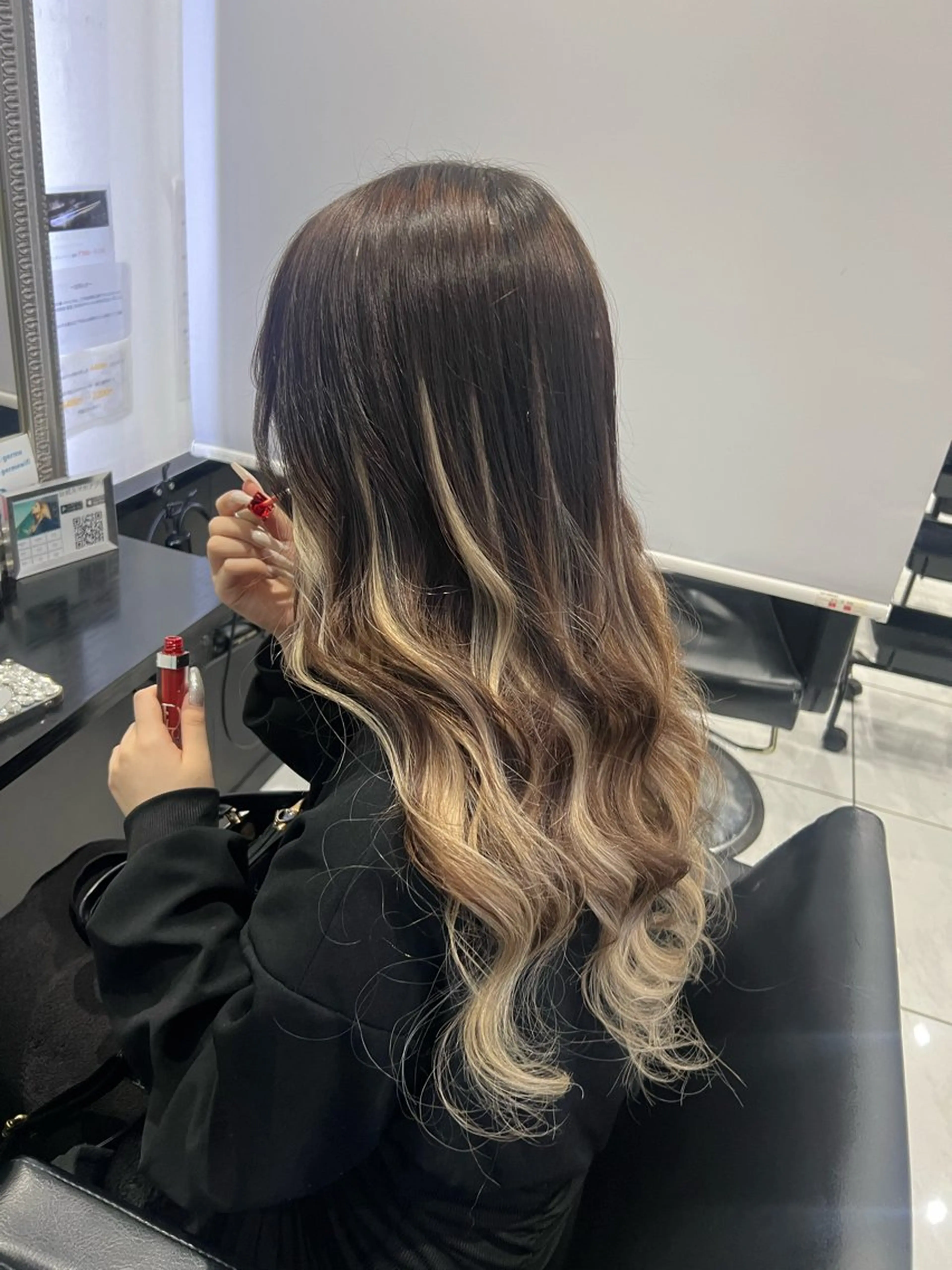 ロング プルエクステ エクステ エクステ YUDU🍊 germe/ジェルムのヘアスタイル