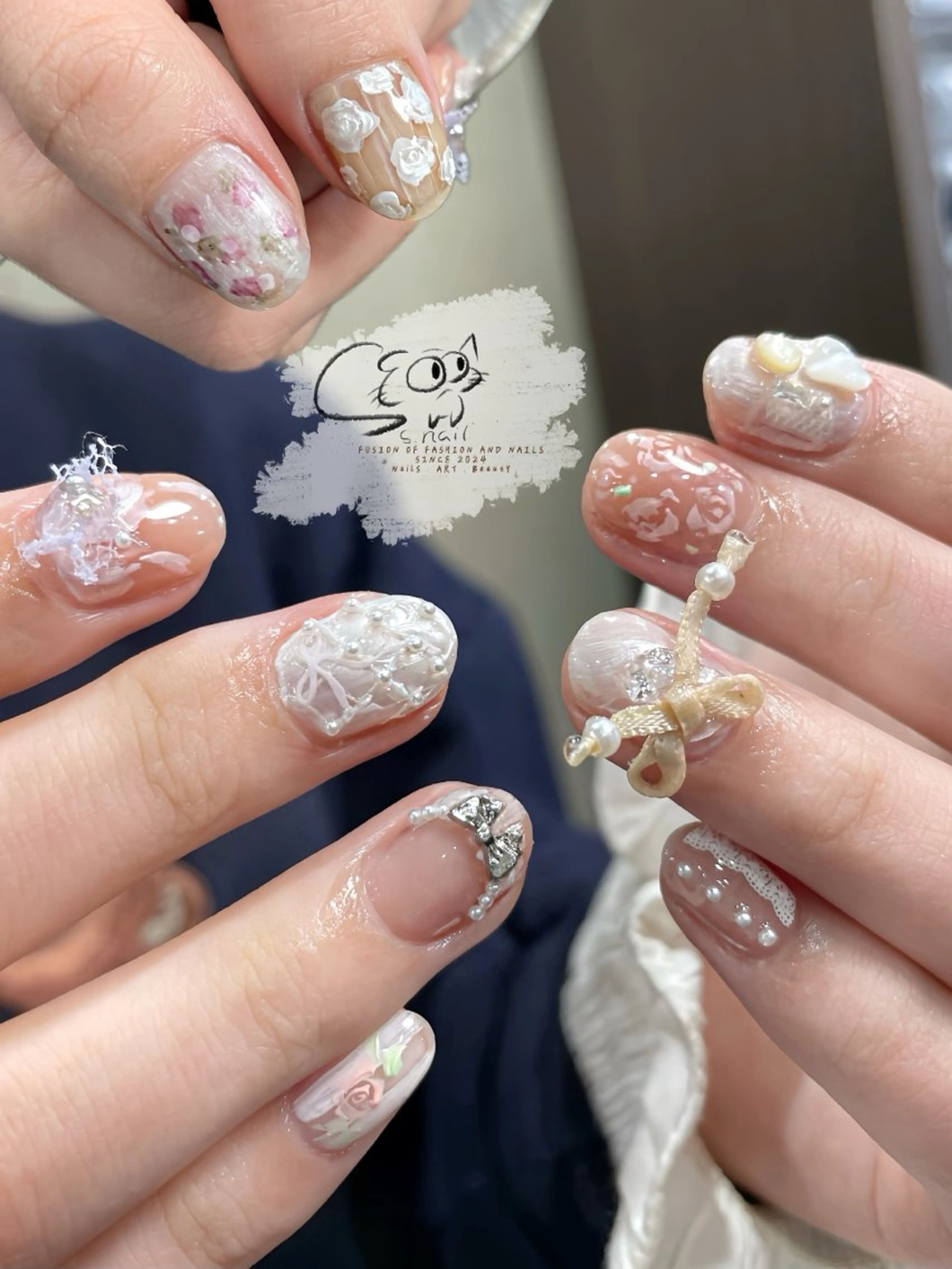 ネイル チークネイル フレンチネイル グラデーション マグネットネイル ワンカラーネイル ハンドネイル S.nail所属・S.nail _のネイルデザイン