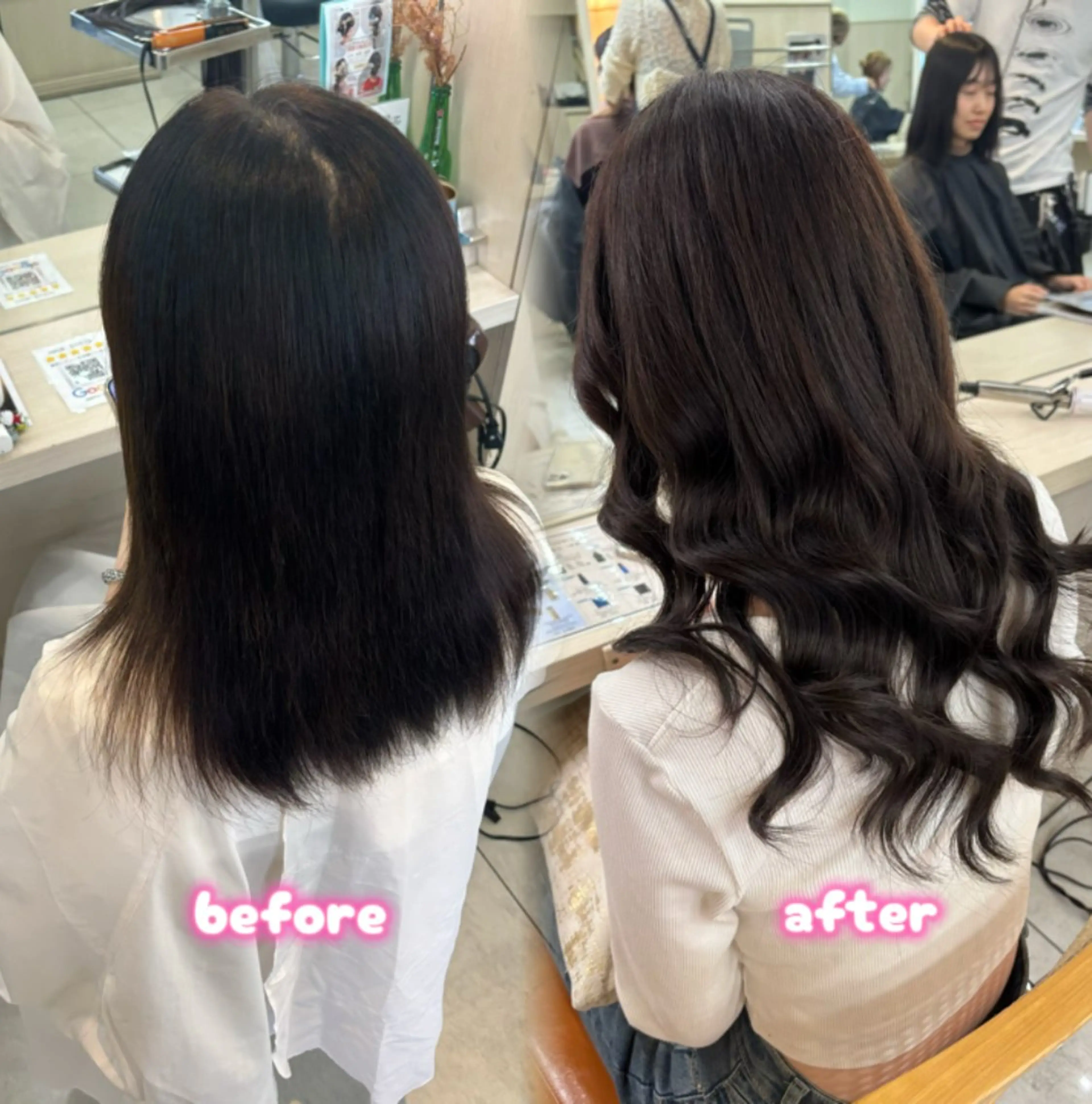 ロング カット エクステ ヘアセット 横浜🎶エクステ💟 ピンク🩷なつみ🎀のヘアスタイル