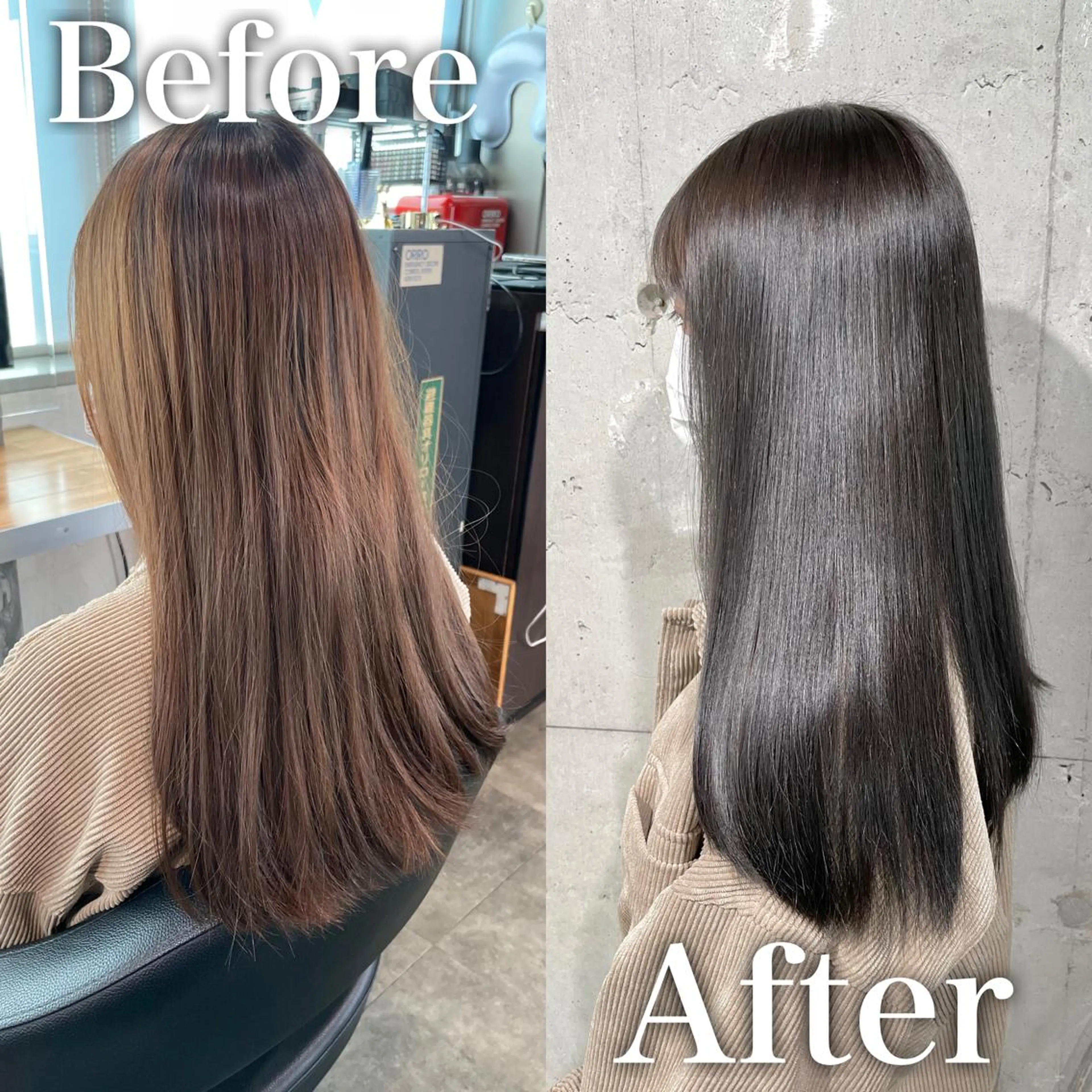 ロング カラー カット ヘアカラー 縮毛矯正 トリートメント 💎髪質改善縮毛矯正 SHU💎のヘアスタイル