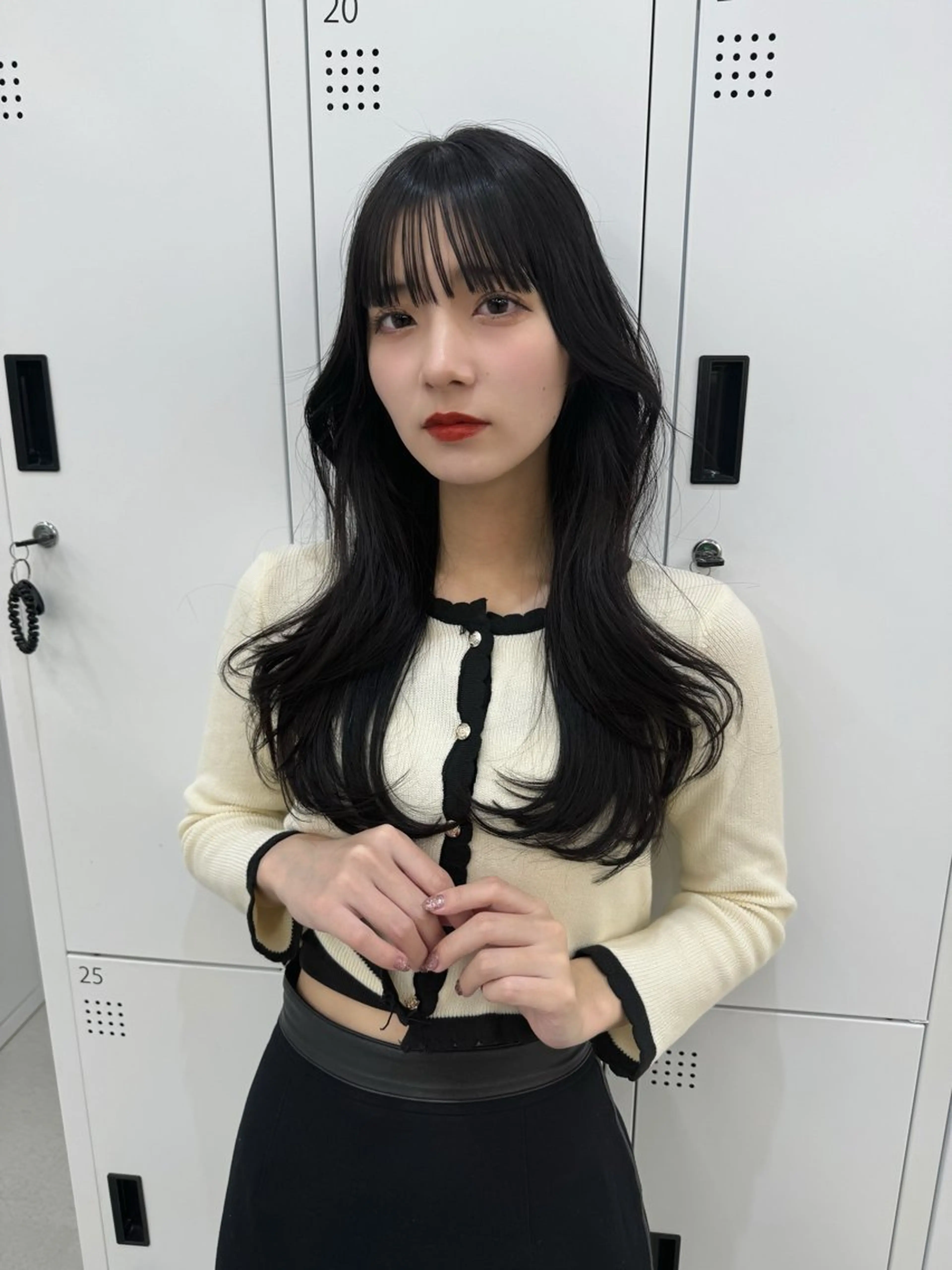 ロング 韓国風ヘア レイヤーカット ローレイヤー 似合わせカットが 得意な美容師のヘアスタイル