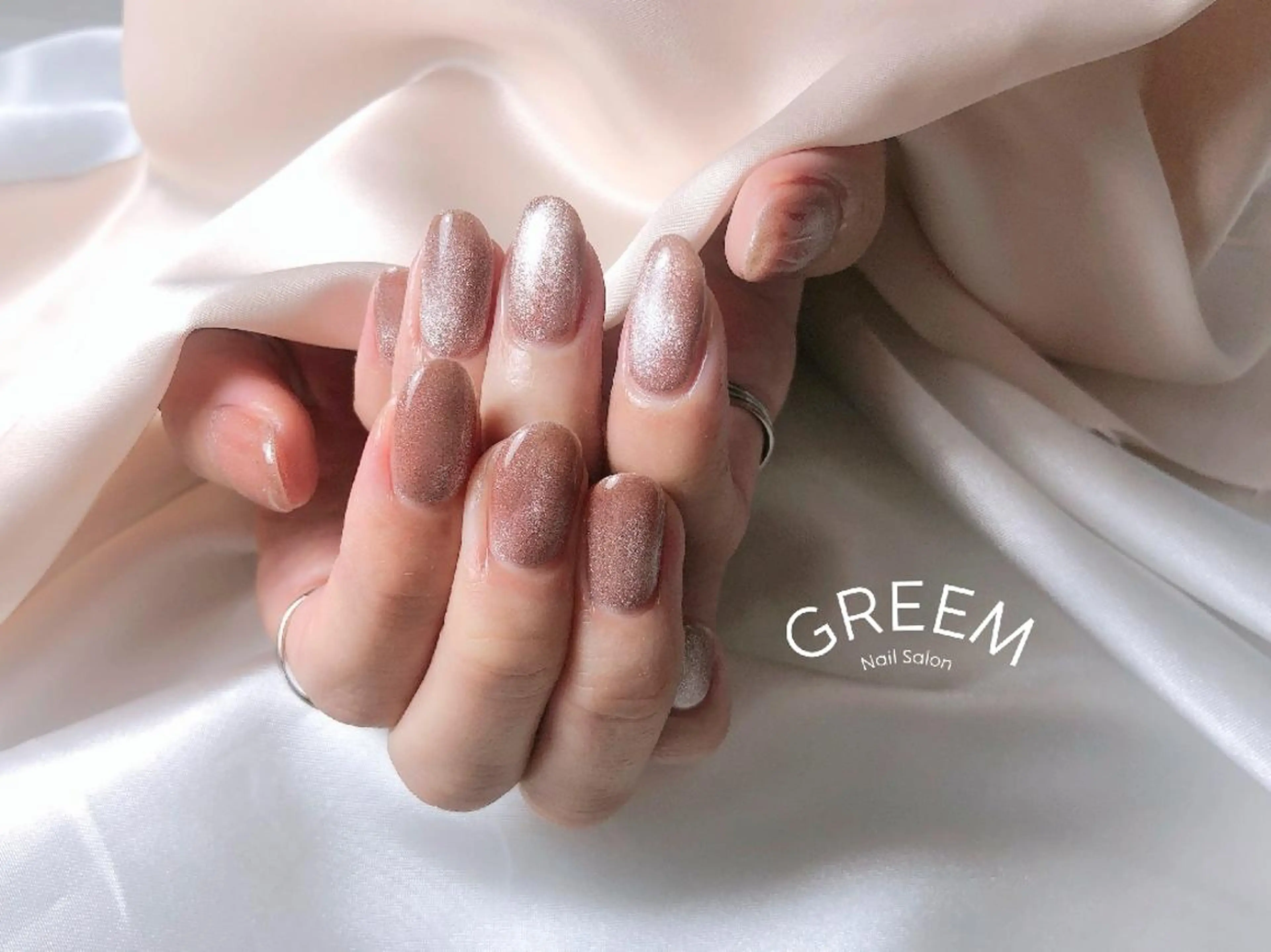 ネイル ジェルネイル マグネットネイル GREEM グリームのネイルデザイン