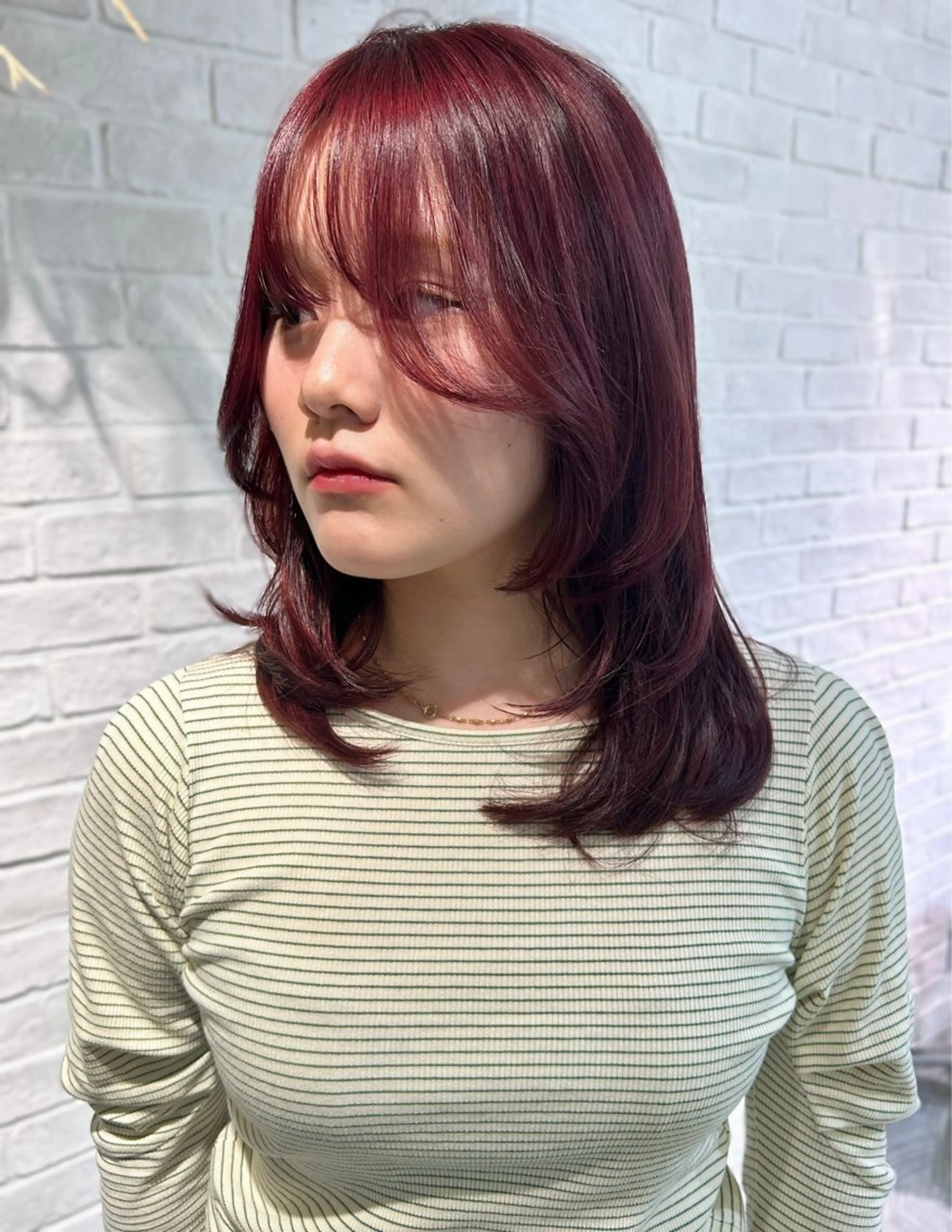 【minimo限定メニュー】🫧前髪/顔まわりカット+ブリーチなしワンカラーの写真