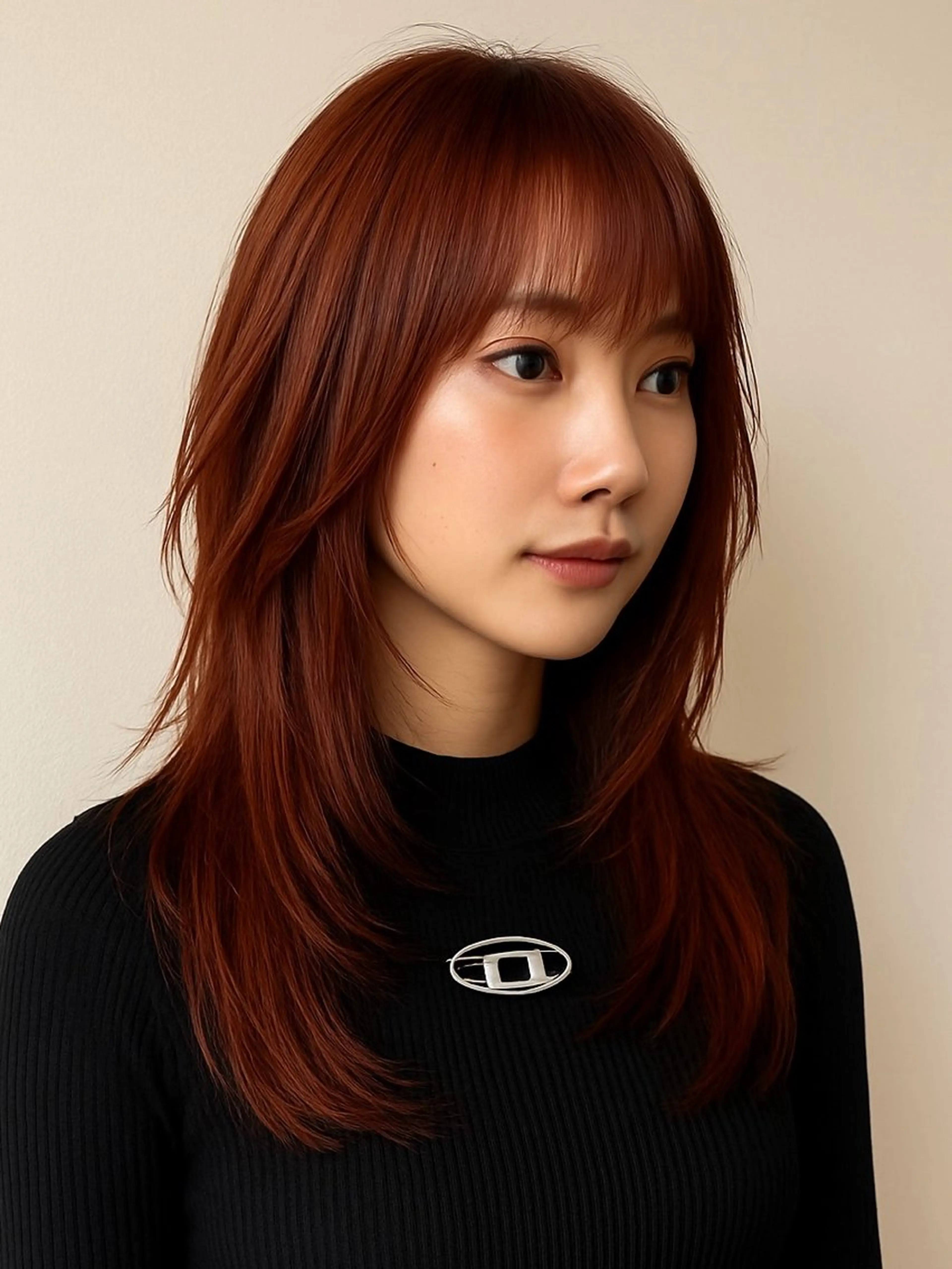 ロング 《艶髪縮毛矯正》 かのん☽⑅ ˖のヘアスタイル