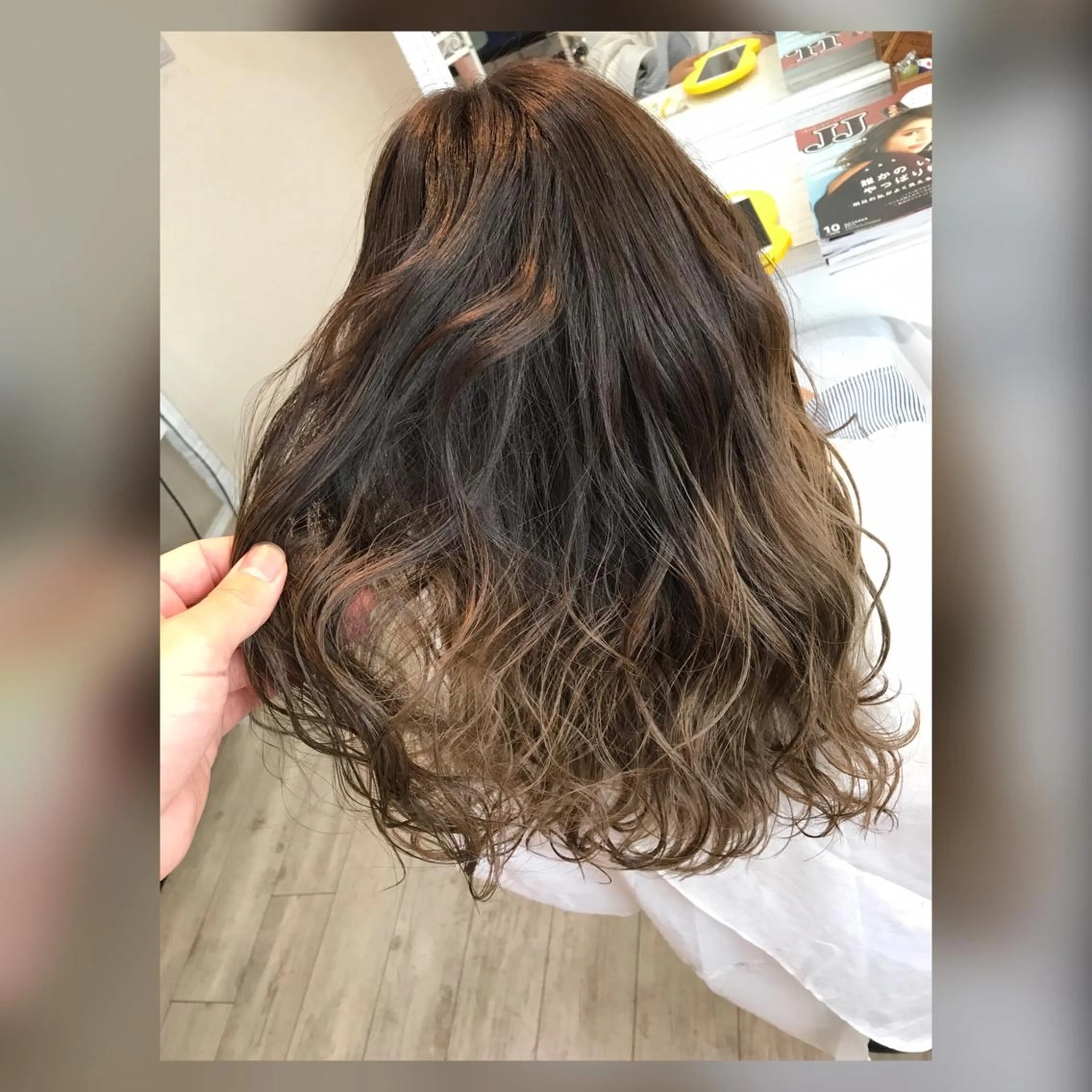 ロング カラー グラデーションカラー GRANLUSSO 岡山駅前 ビックカメラ5階所属・岡本 智次のヘアスタイル