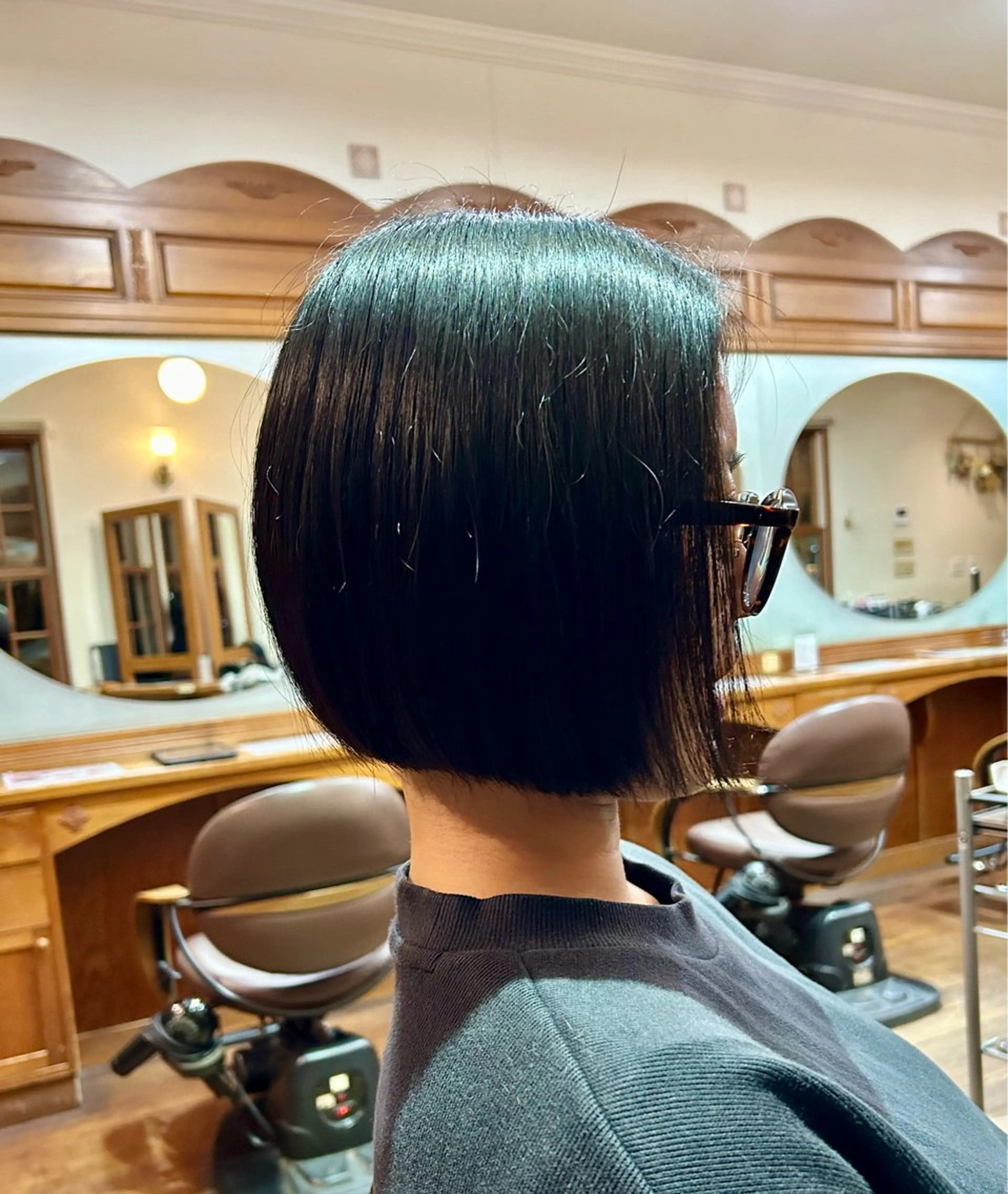 ミディアム ボブ 北川 飛瑶のヘアスタイル