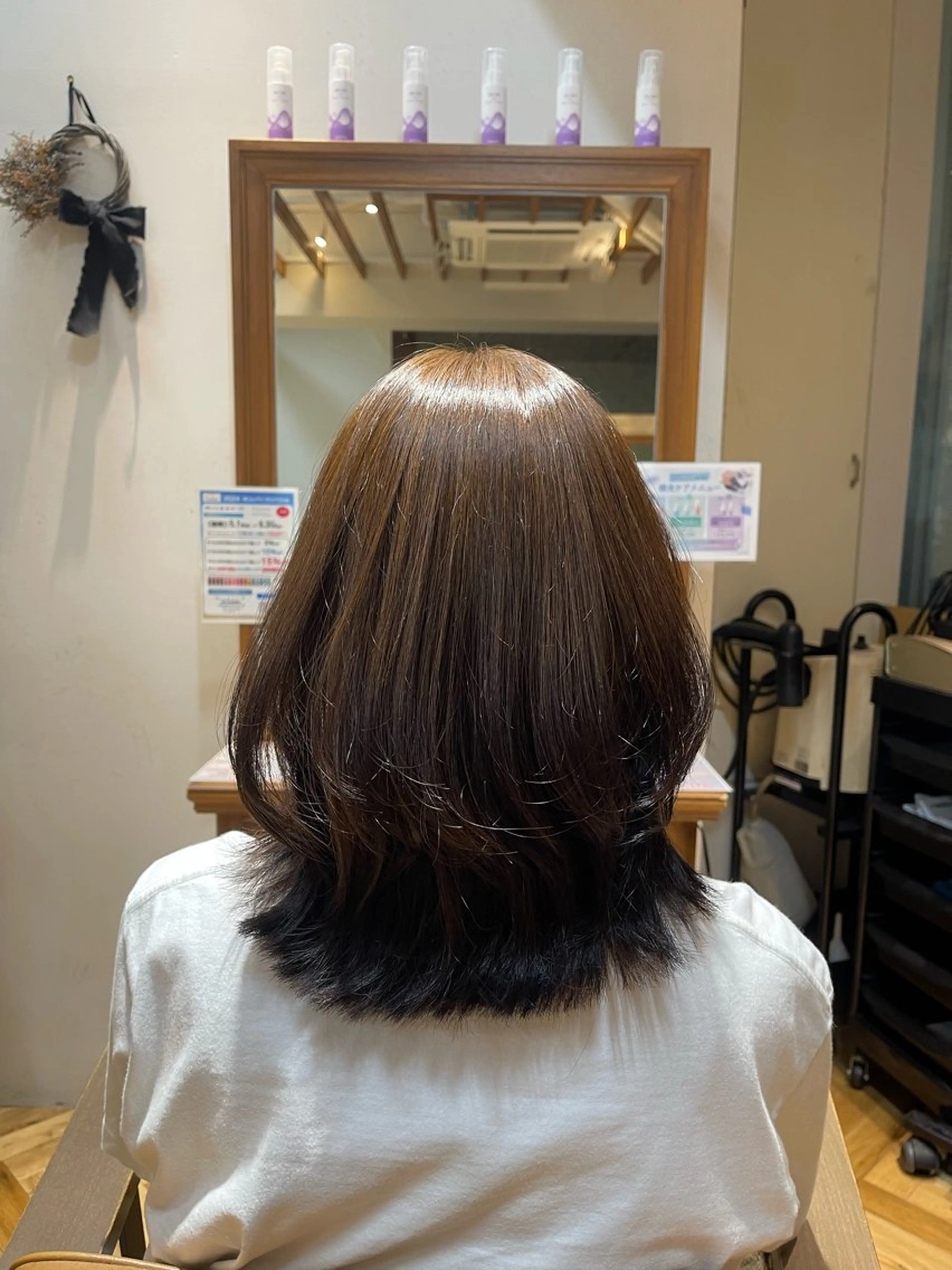 カラー セピアージュアン所属・バヤラー バイガルマーのヘアスタイル