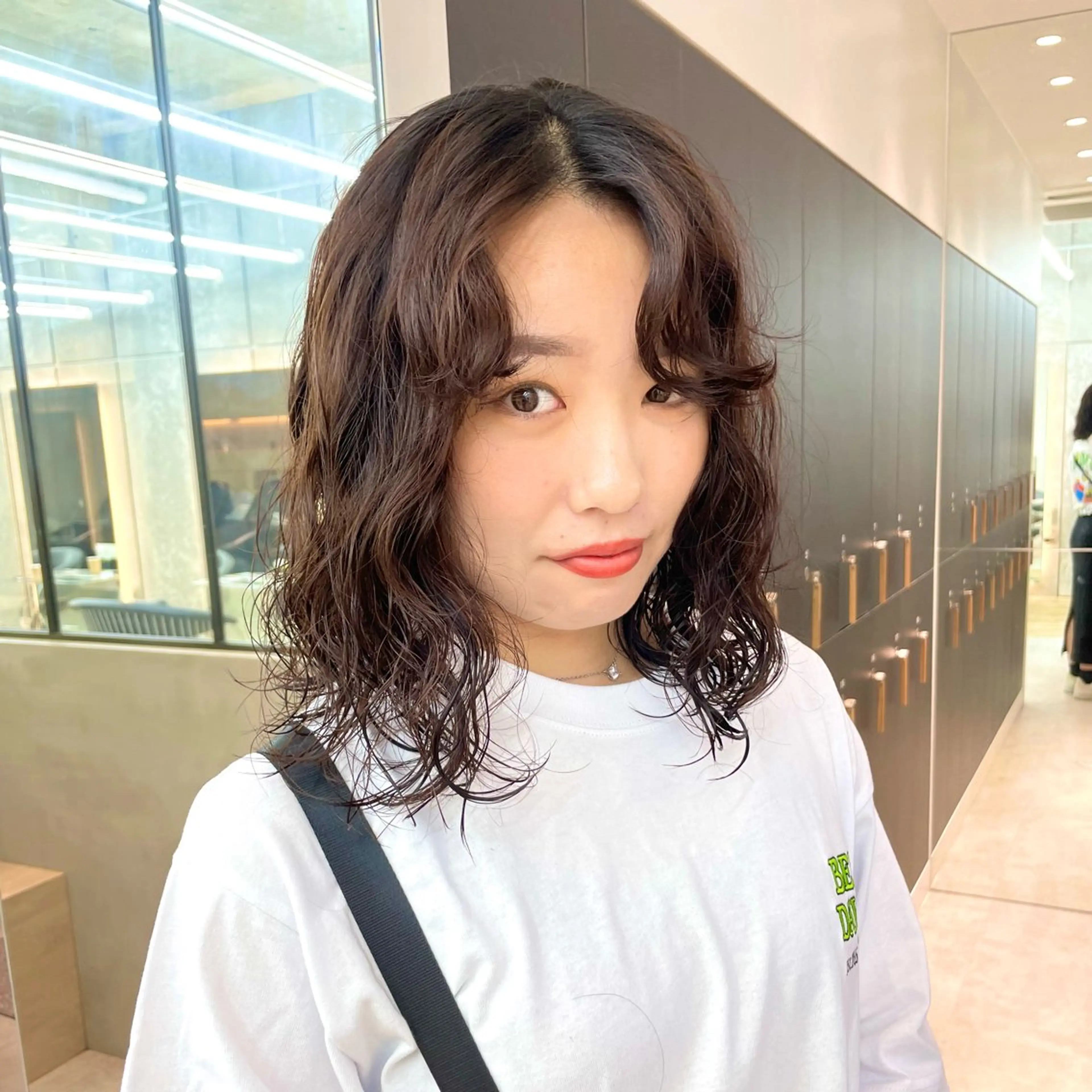 ミディアム パーマ カット パーマ ♥️ブリーチ/ボブ/ レイヤー♥️maiのヘアスタイル