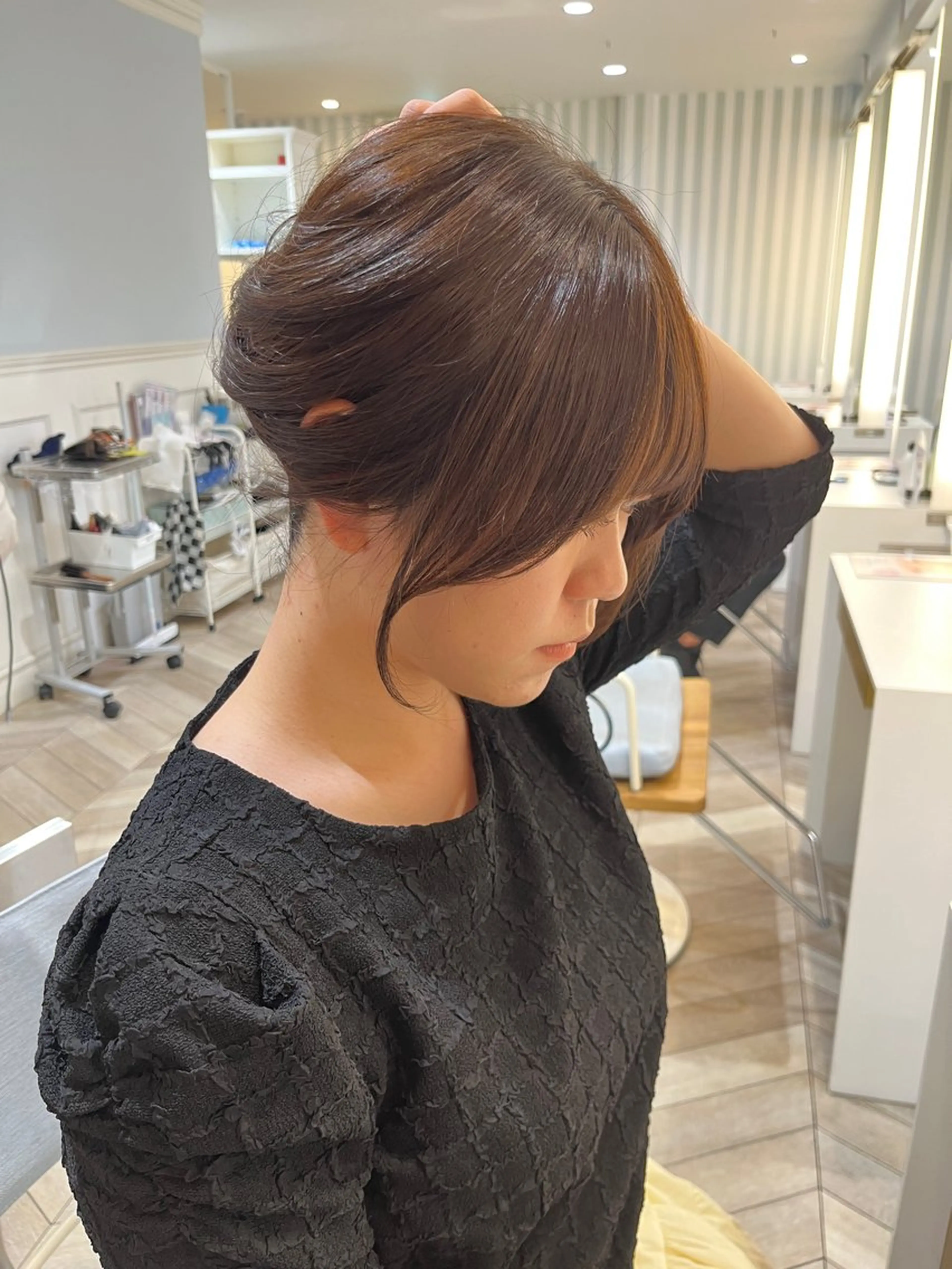 ミディアム カット レイヤー⭐️カラー ⭐️平川雅史のヘアスタイル