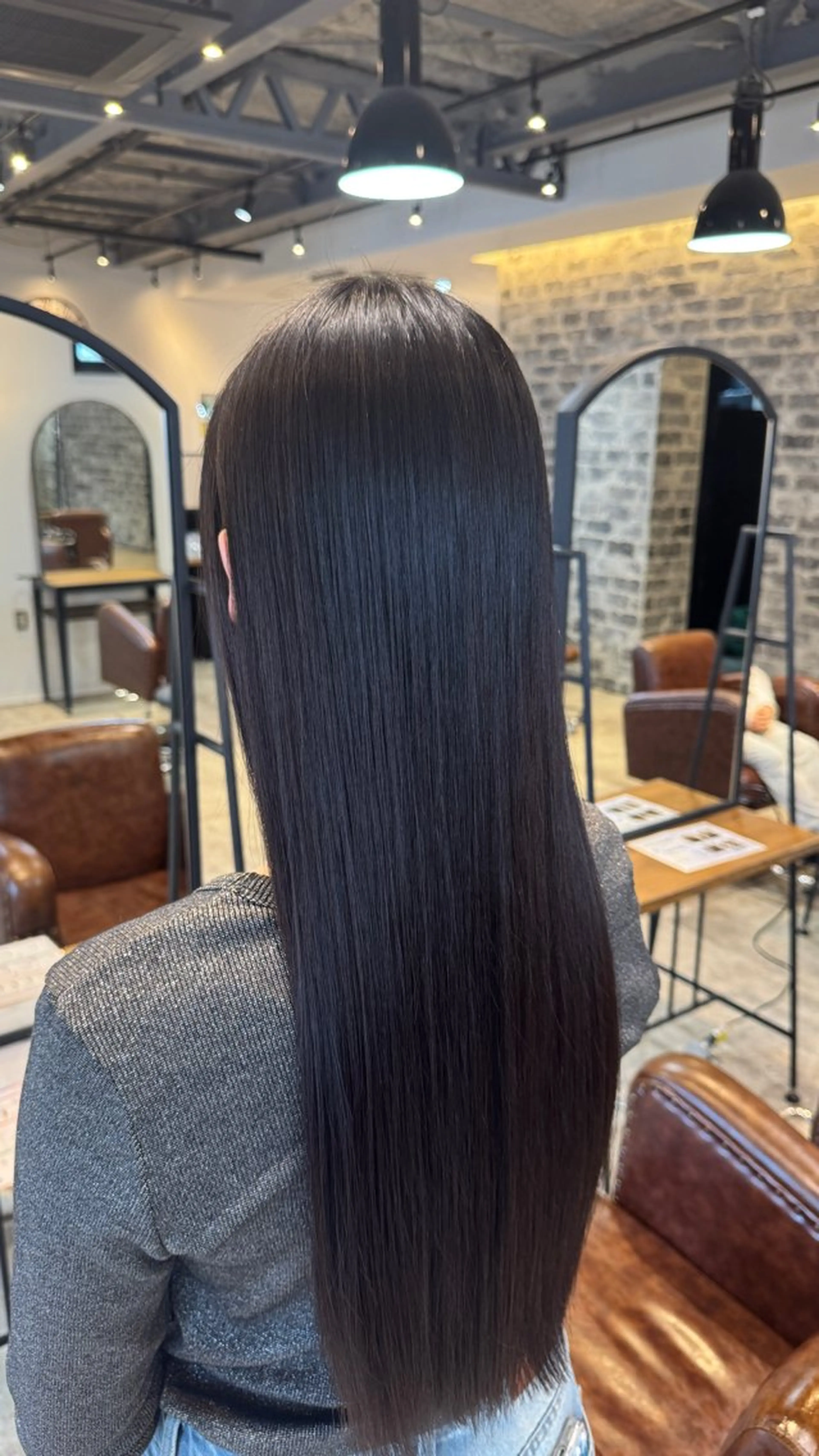 美髪矯正ストレートの写真