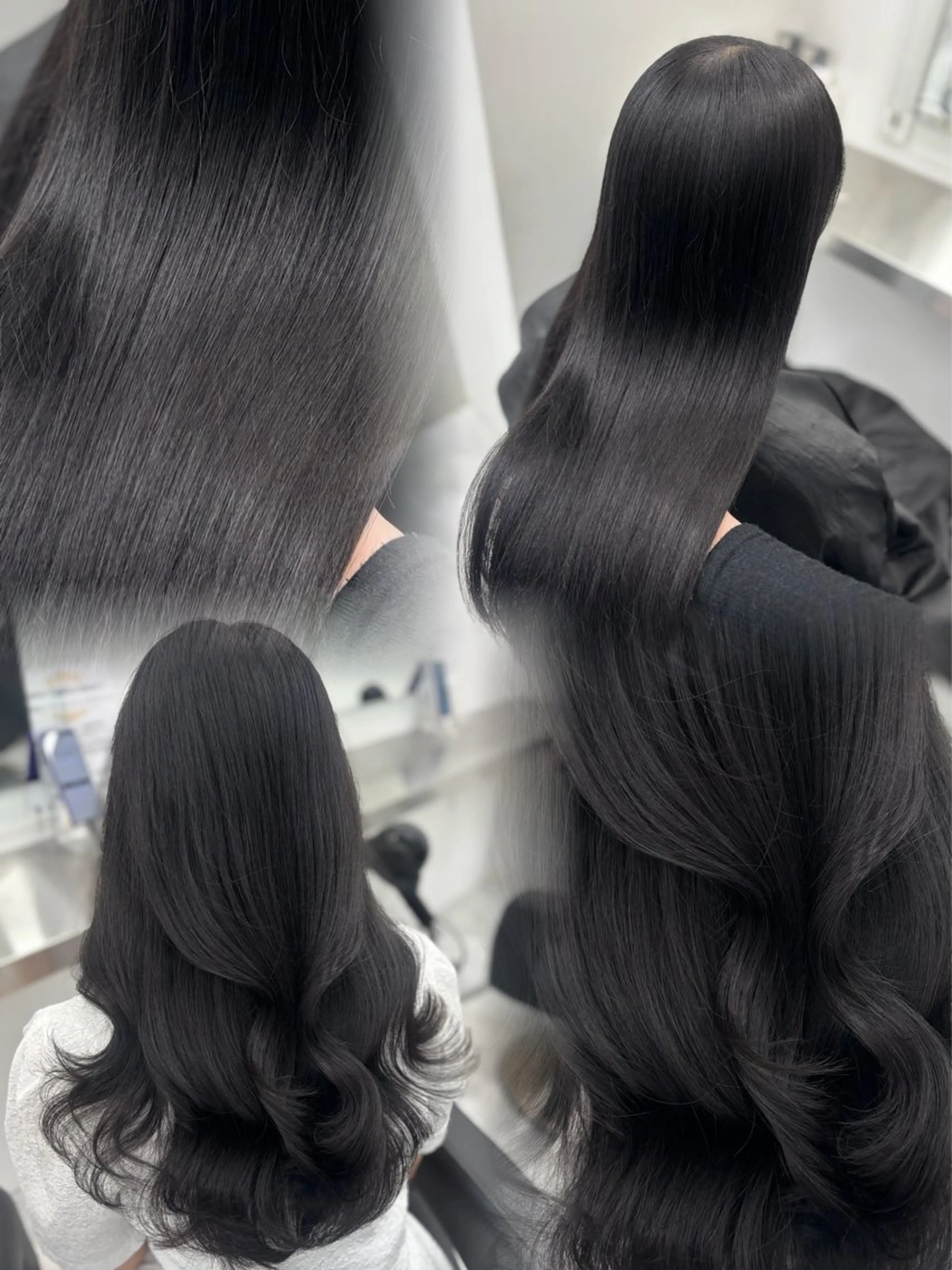 ロング 韓国風暗髪ヘア🤍 🫧MIREIのヘアスタイル