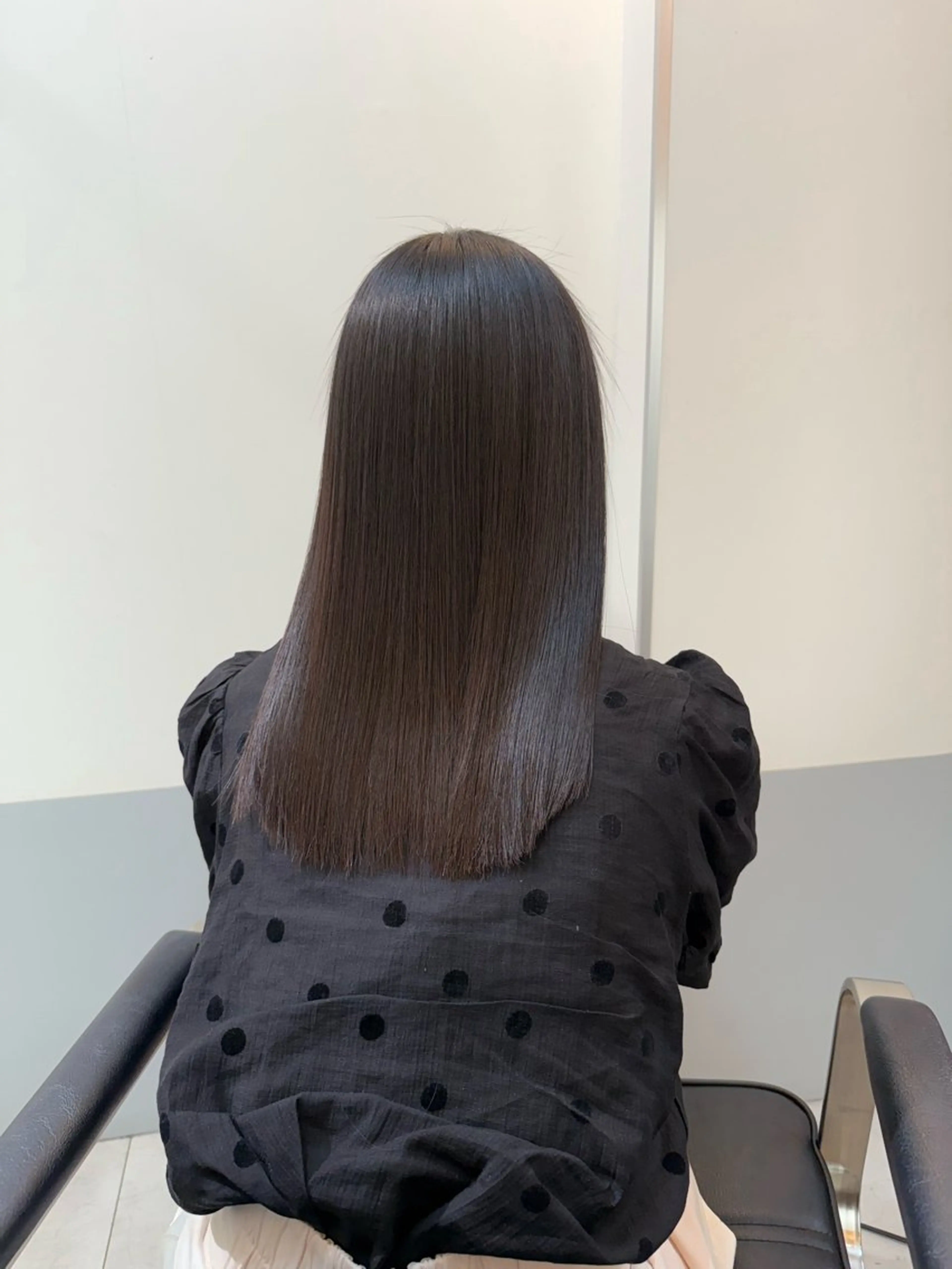 セミロング カット 縮毛矯正 トリートメント 神戸ボブ✂️ ioe三宮/田 伸佳のヘアスタイル