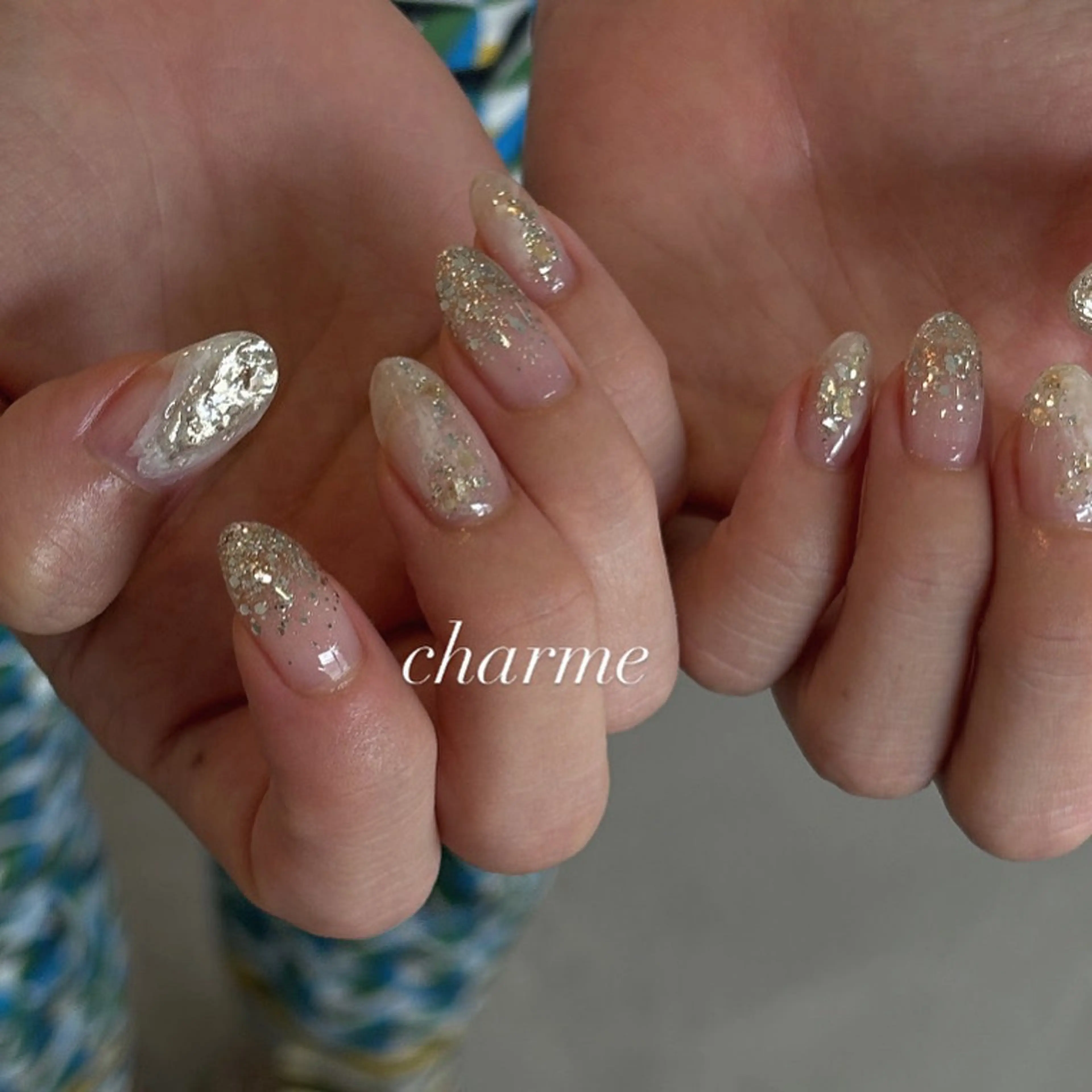 ネイル 持ち込み ハンドネイル charme nailのネイルデザイン