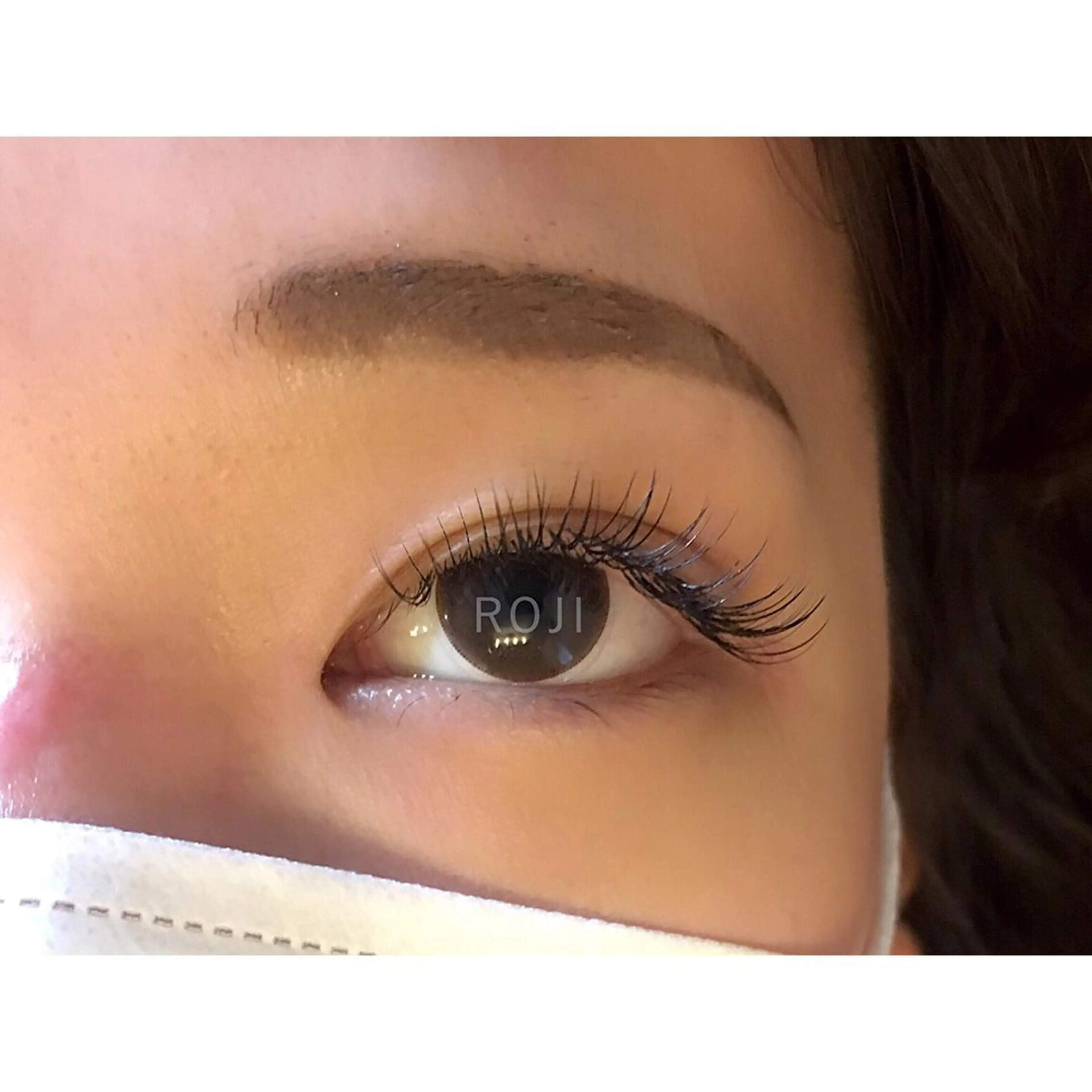 マツエク・マツパ Dカール 目尻長め マツエク eyelash&eyebrow design ROJI所属・まつエク&眉 ROJIのマツエク・マツパデザイン