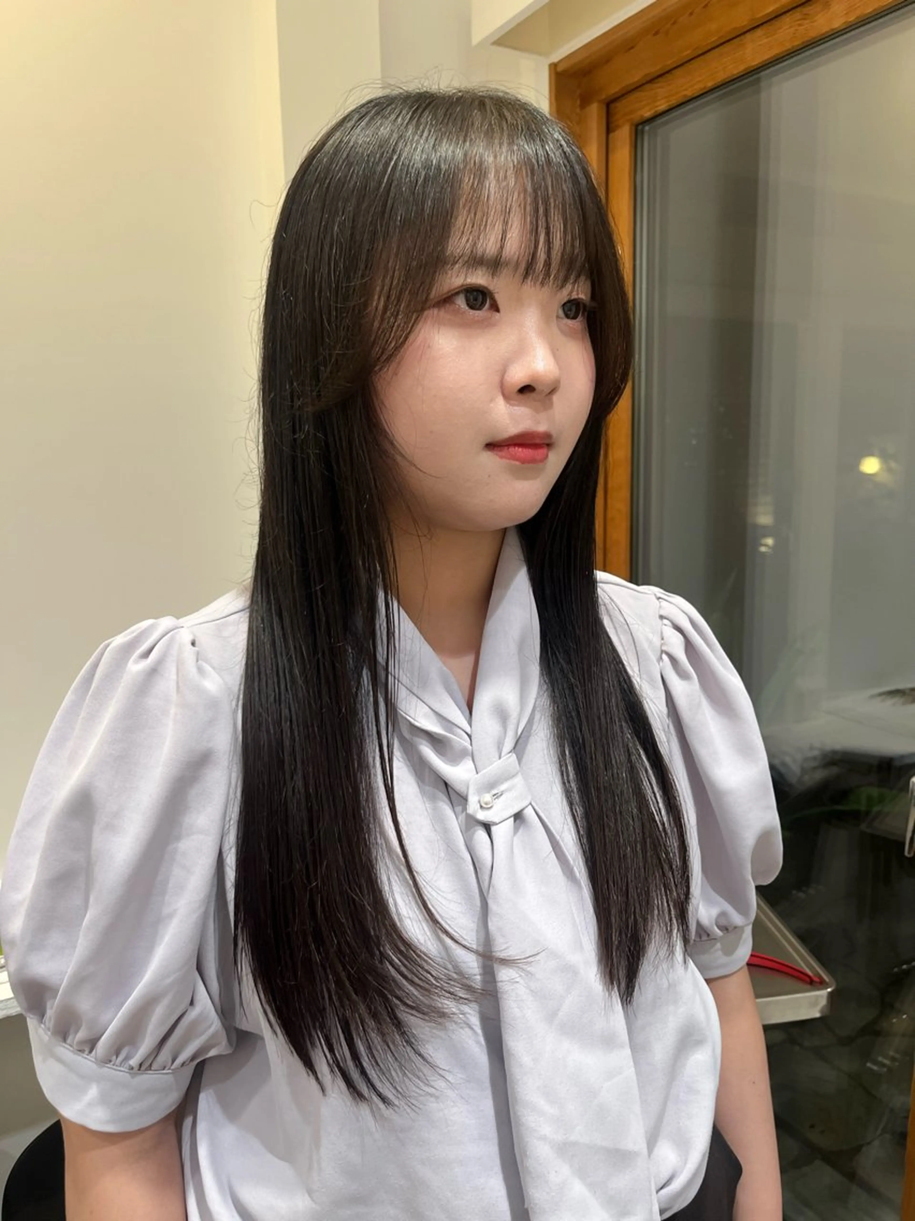 ✂️カット✂️+✨前髪ストレートパーマ(縮毛矯正)+ケアトリートメント✨【髪質改善ケア】の写真