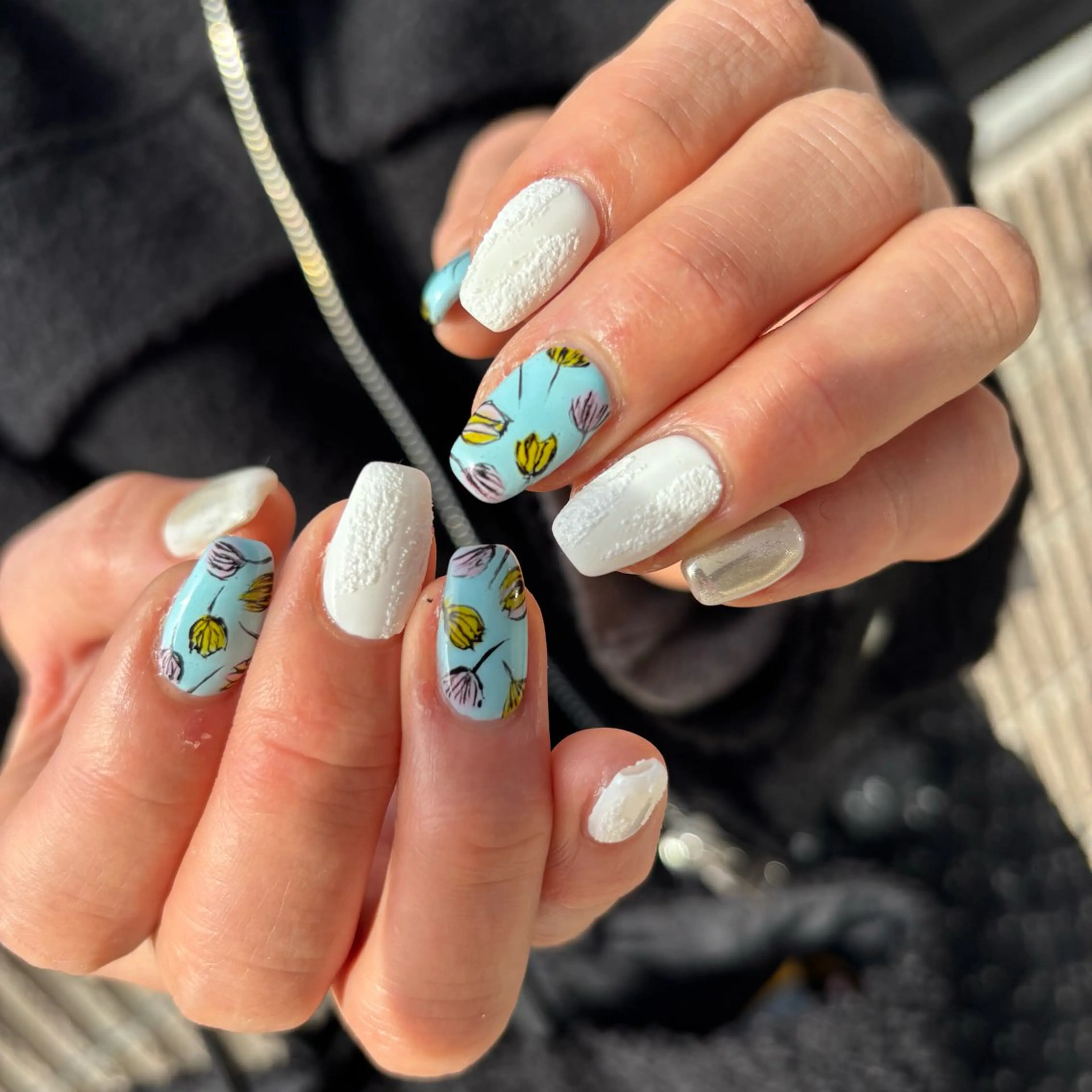 ネイル ハンドネイル Sea  nail by emaのネイルデザイン