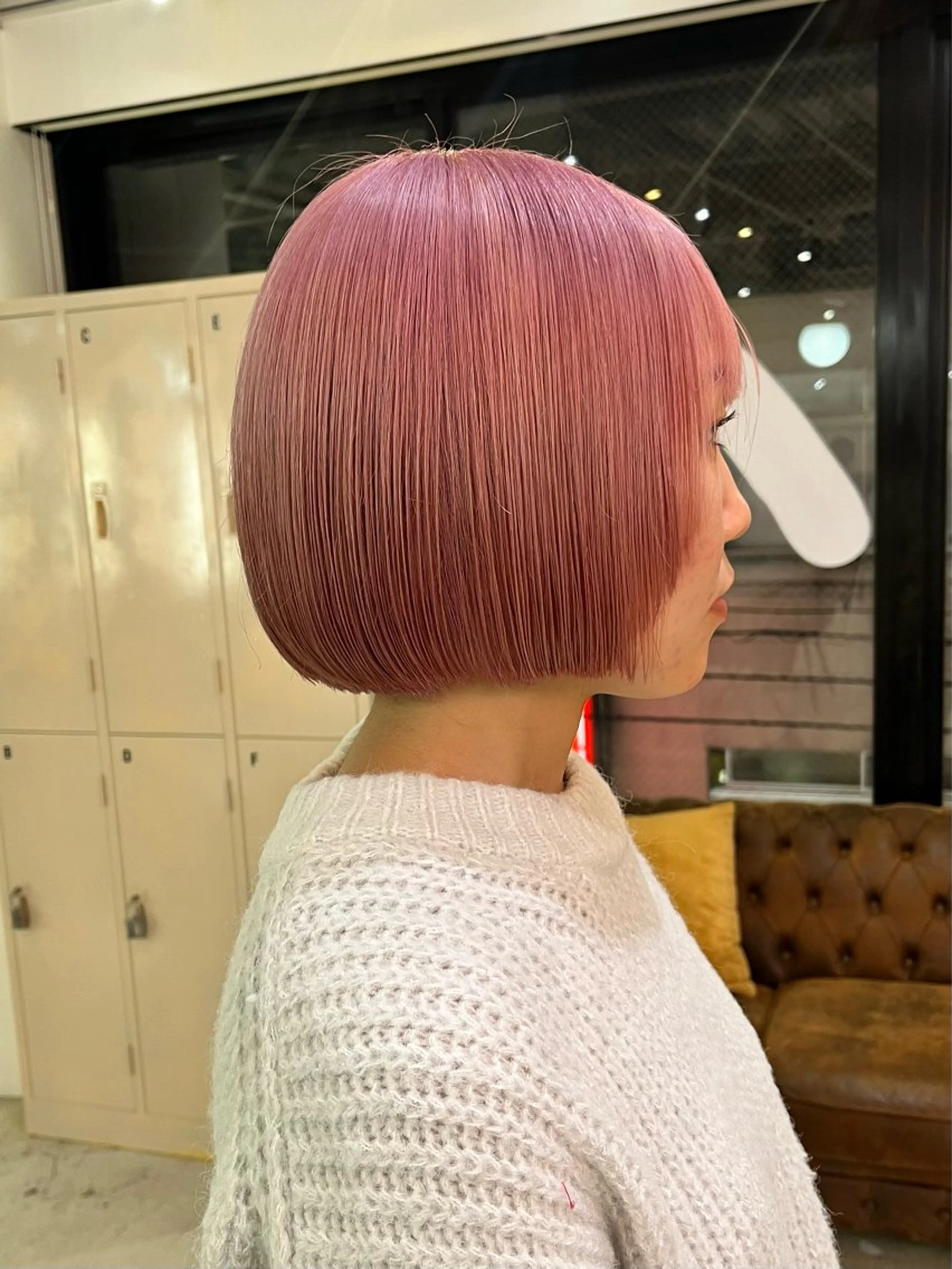 ショート カラー カット ヘアカラー トリートメント ヘアセット 🐝ハイトーン× レイヤーボブ/牧原のヘアスタイル