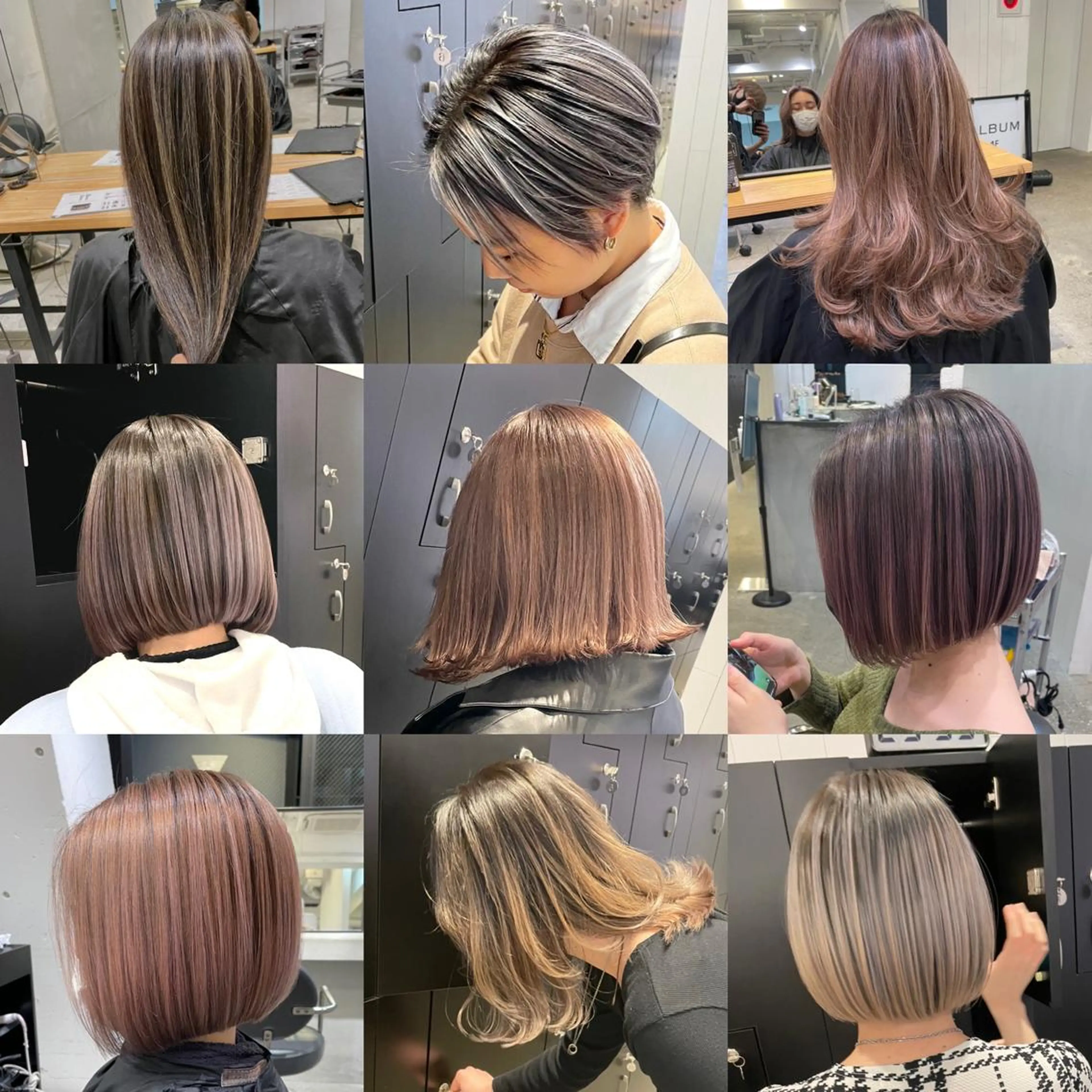 ミディアム カラー ヘアアレンジ ヘアカラー トリートメント ヘアセット 🧸ハイトーン🧸 ゆっきー🧸のヘアスタイル