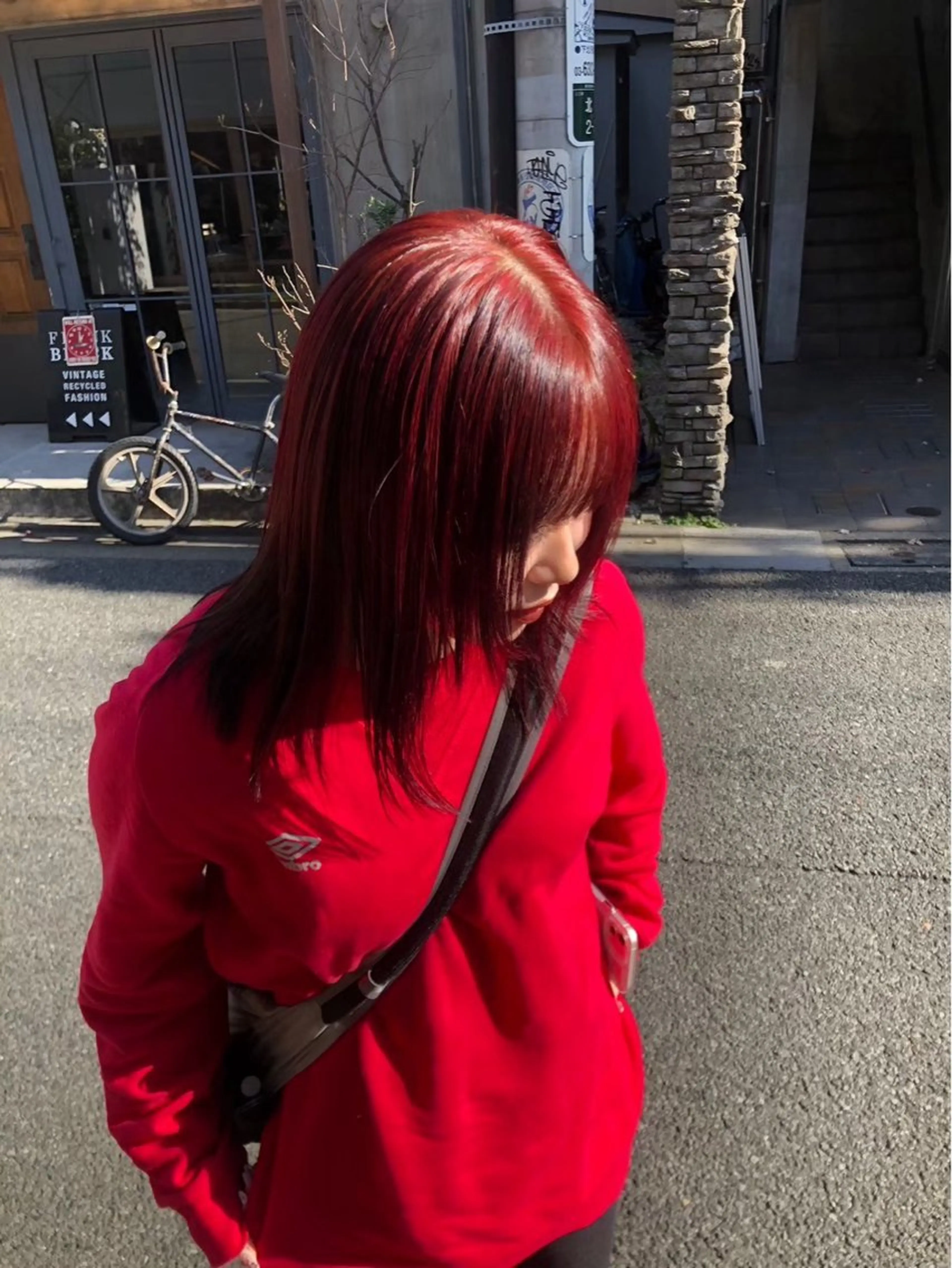 カラー カット ヘアカラー トリートメント ヘアセット 抜け感レイヤー🎶 ハイトーン/りりのヘアスタイル