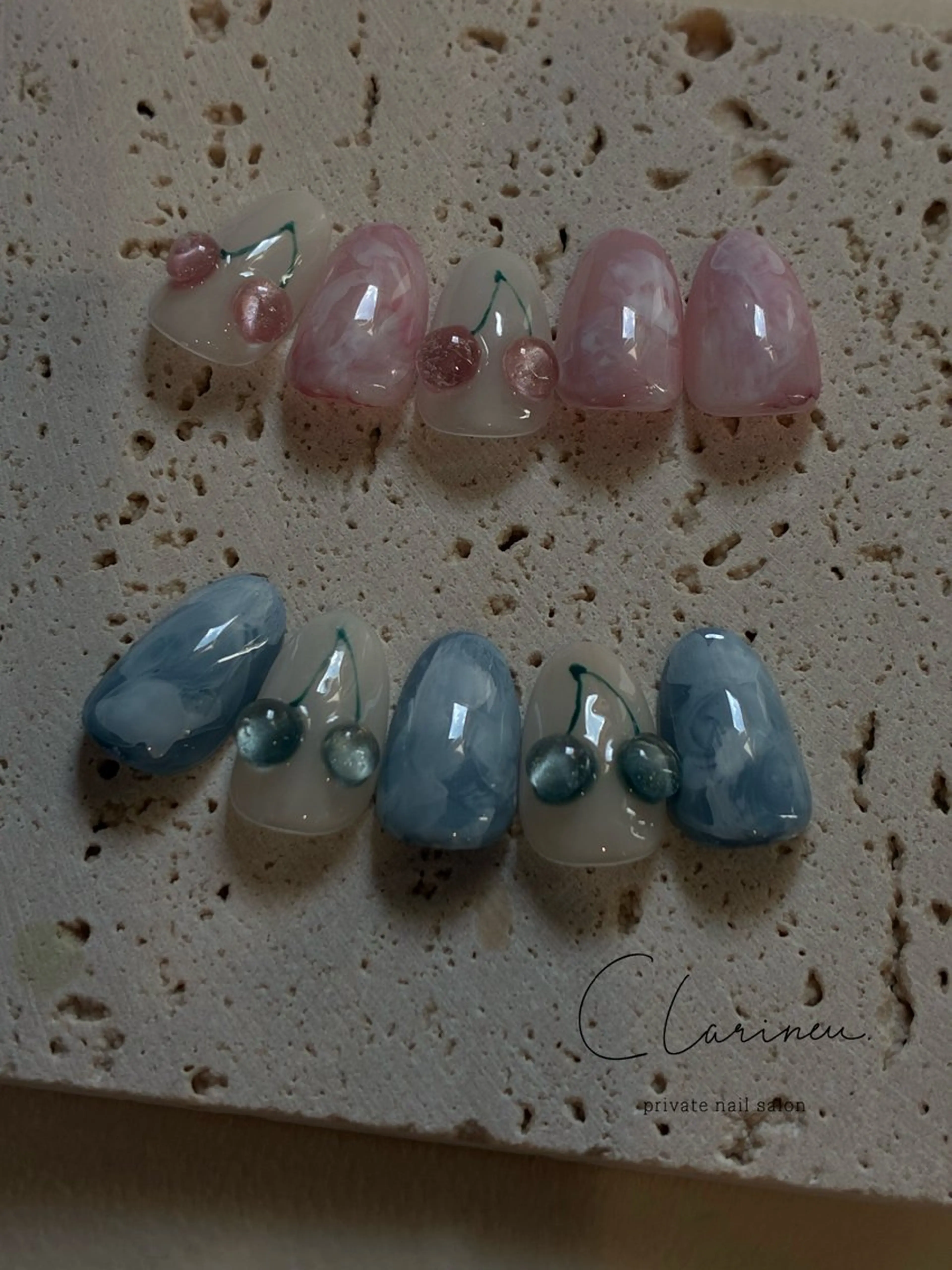 ネイル ラメ(グリッター) マグネットネイル 大理石ネイル(マーブル) ワンカラーネイル ハンドネイル 松本 望のネイルデザイン