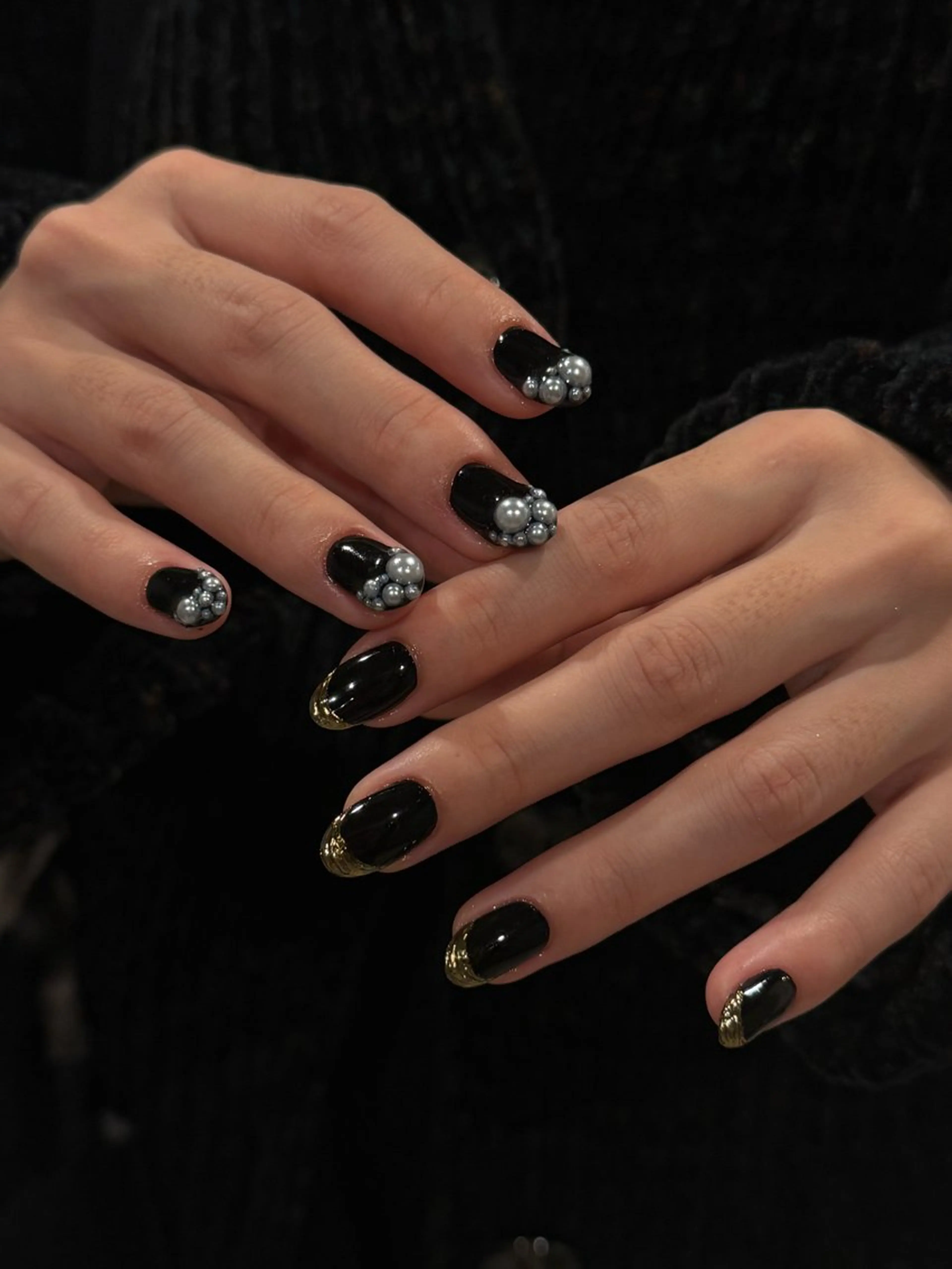 ネイル カジュアル クリアネイル ジェルネイル マグネットネイル ミラーネイル ハンドネイル filonnail /　kotoneのネイルデザイン