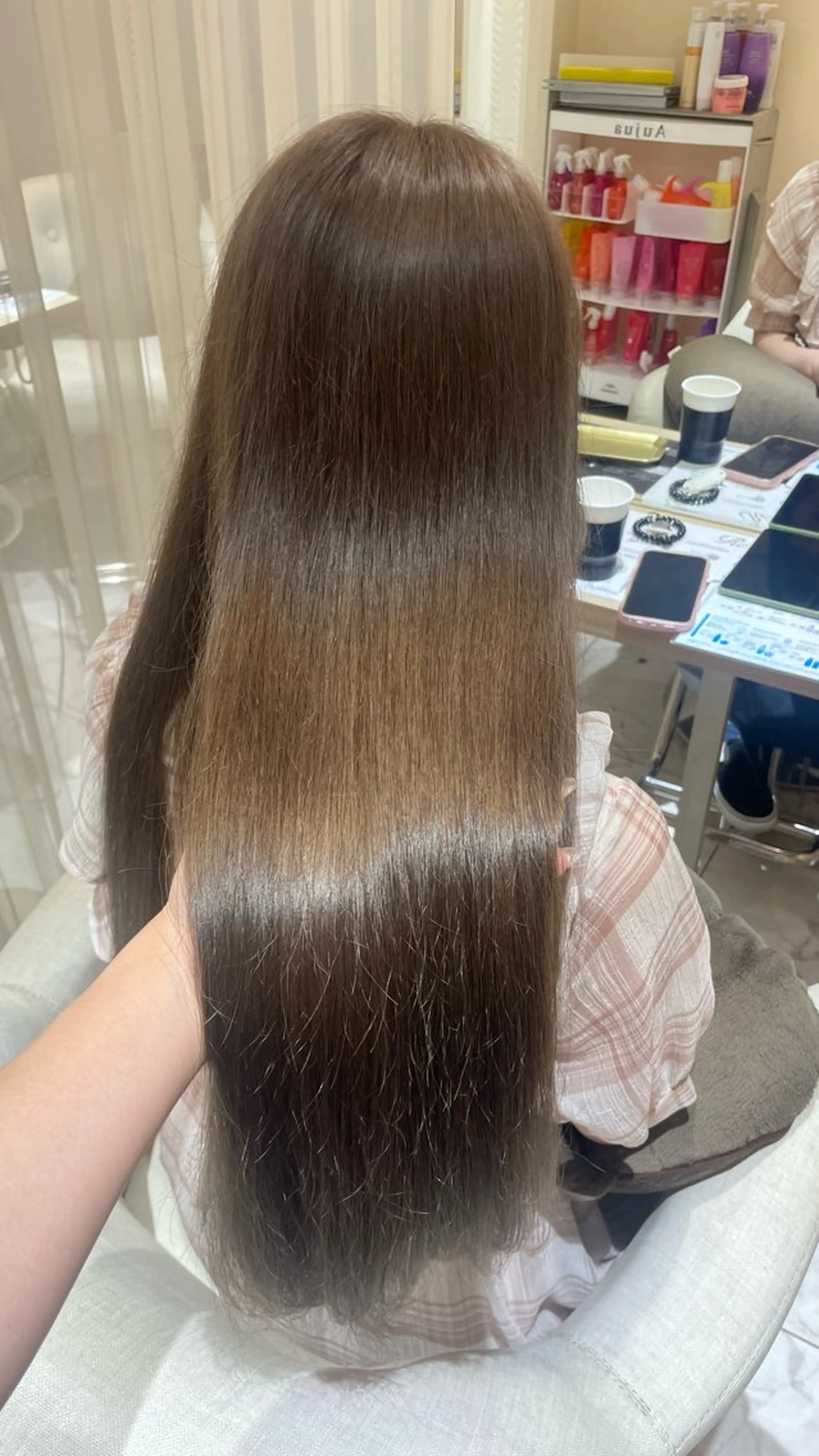 ロング マホ/日吉/髪質改善 /レイヤー/ガーリーのヘアスタイル