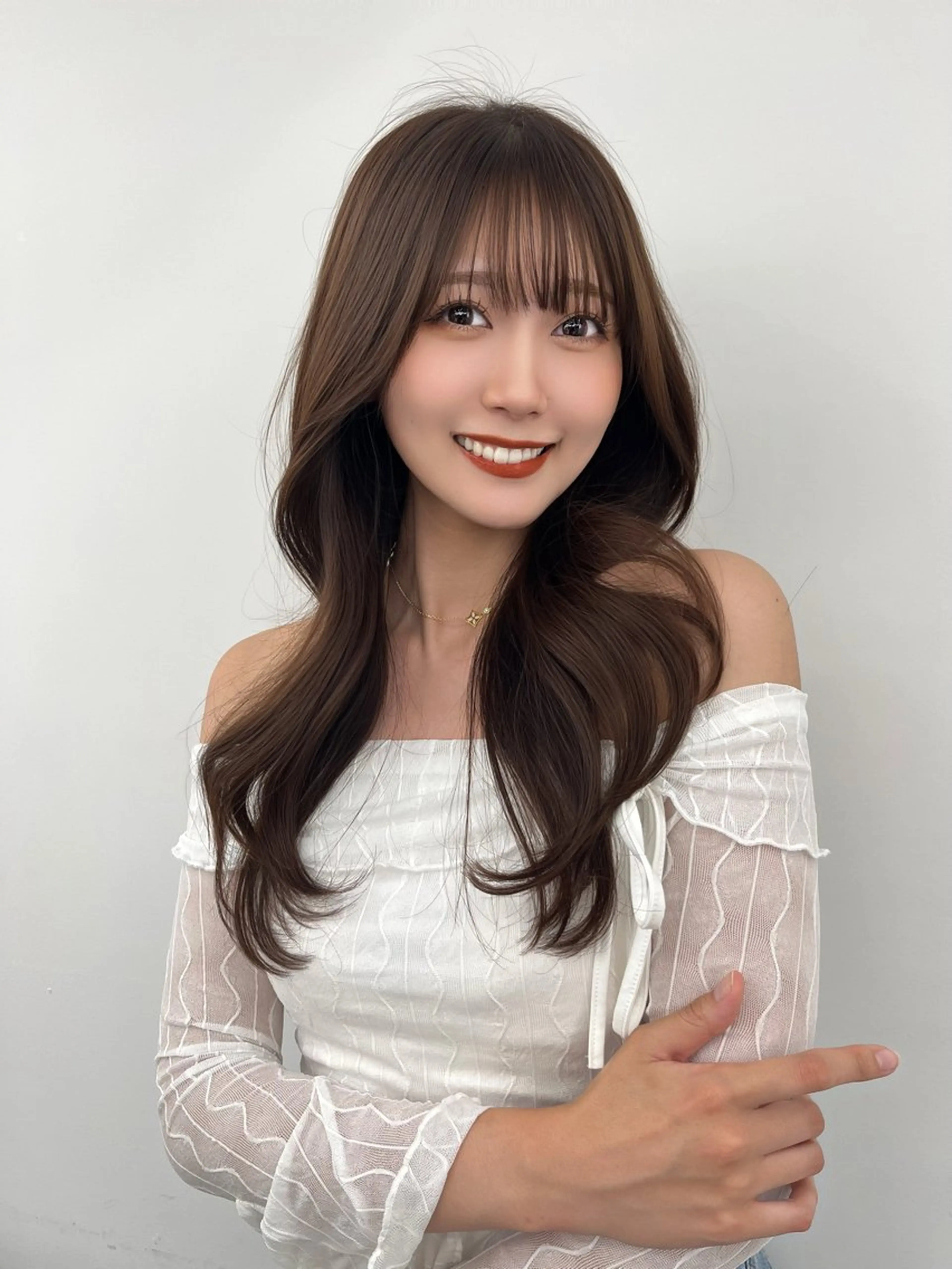 ロング カラー カット ヘアカラー トリートメント レイヤーカット顔周り /アレンジ伊藤彪真のヘアスタイル