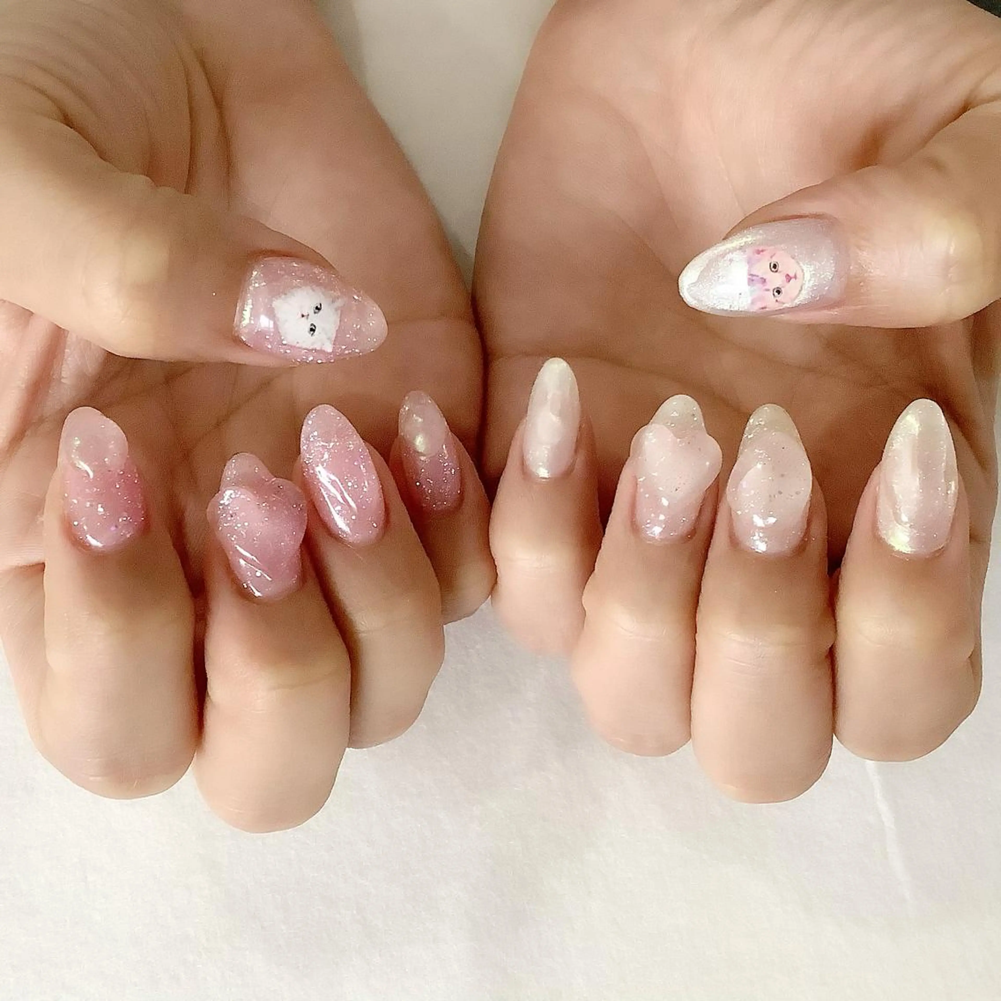 ネイル ハンドネイル 💎🐰 saki. m 🐰💎のネイルデザイン