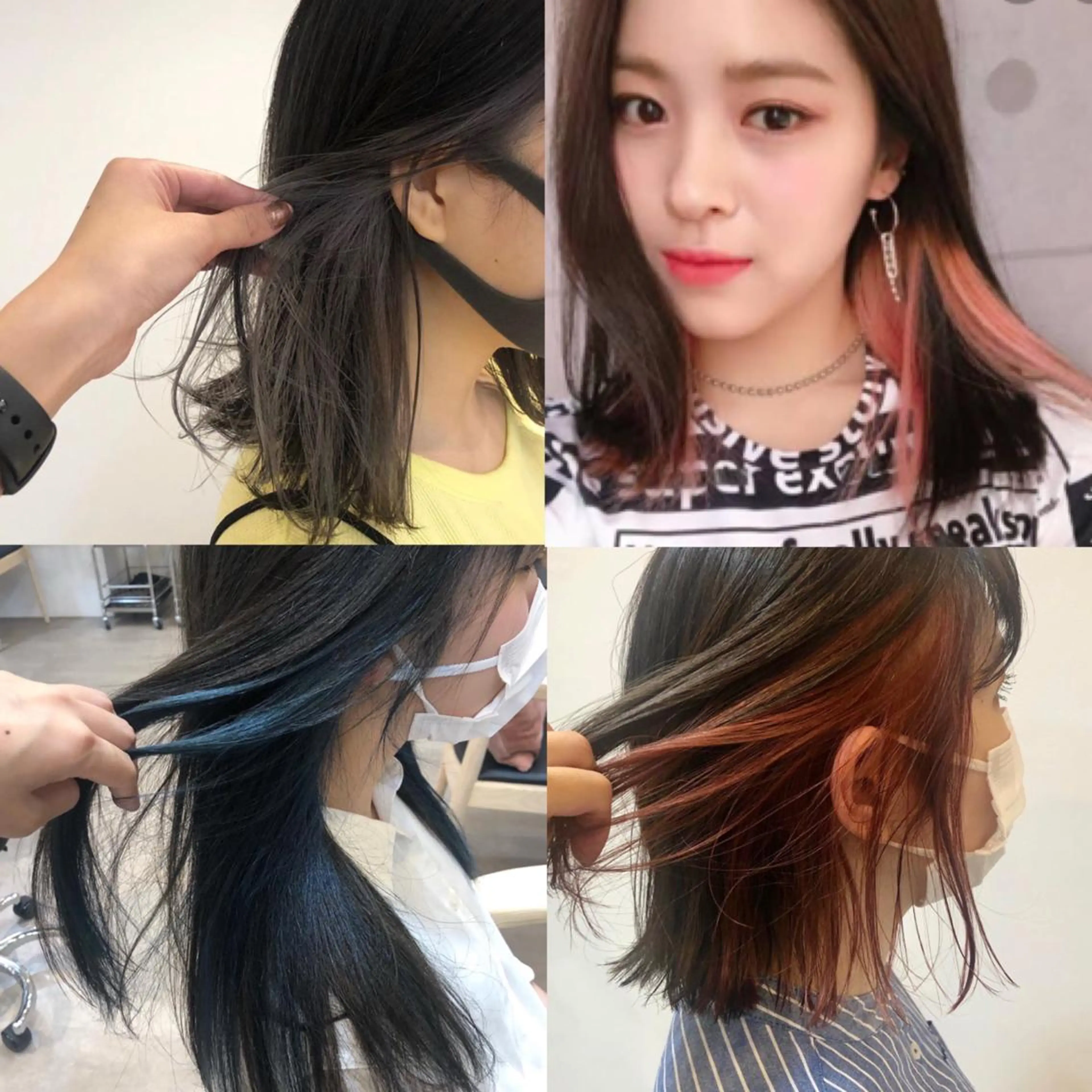 カラー ブリーチ 大迫 江梨のヘアスタイル