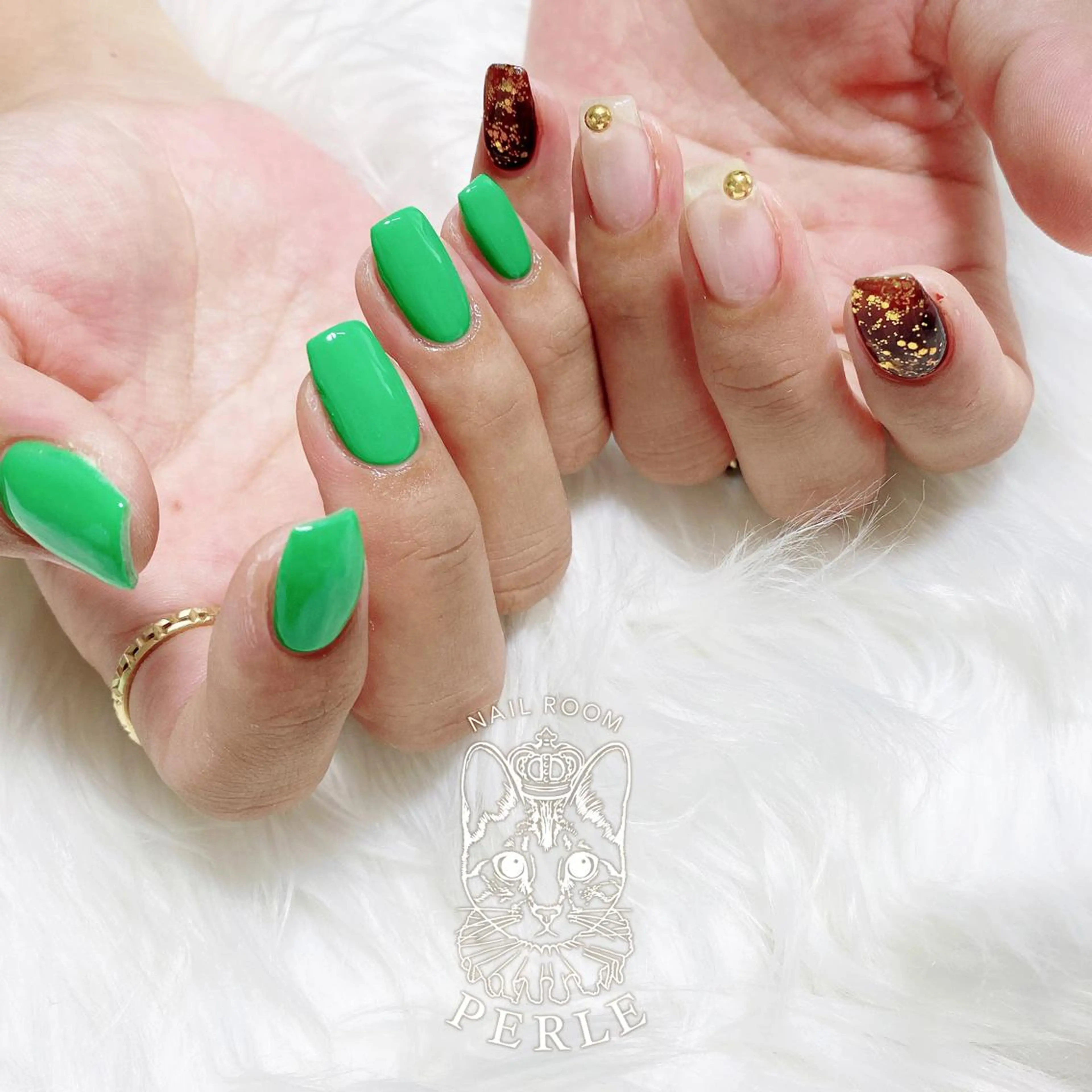 ネイル ハンドネイル nail room Perleのネイルデザイン