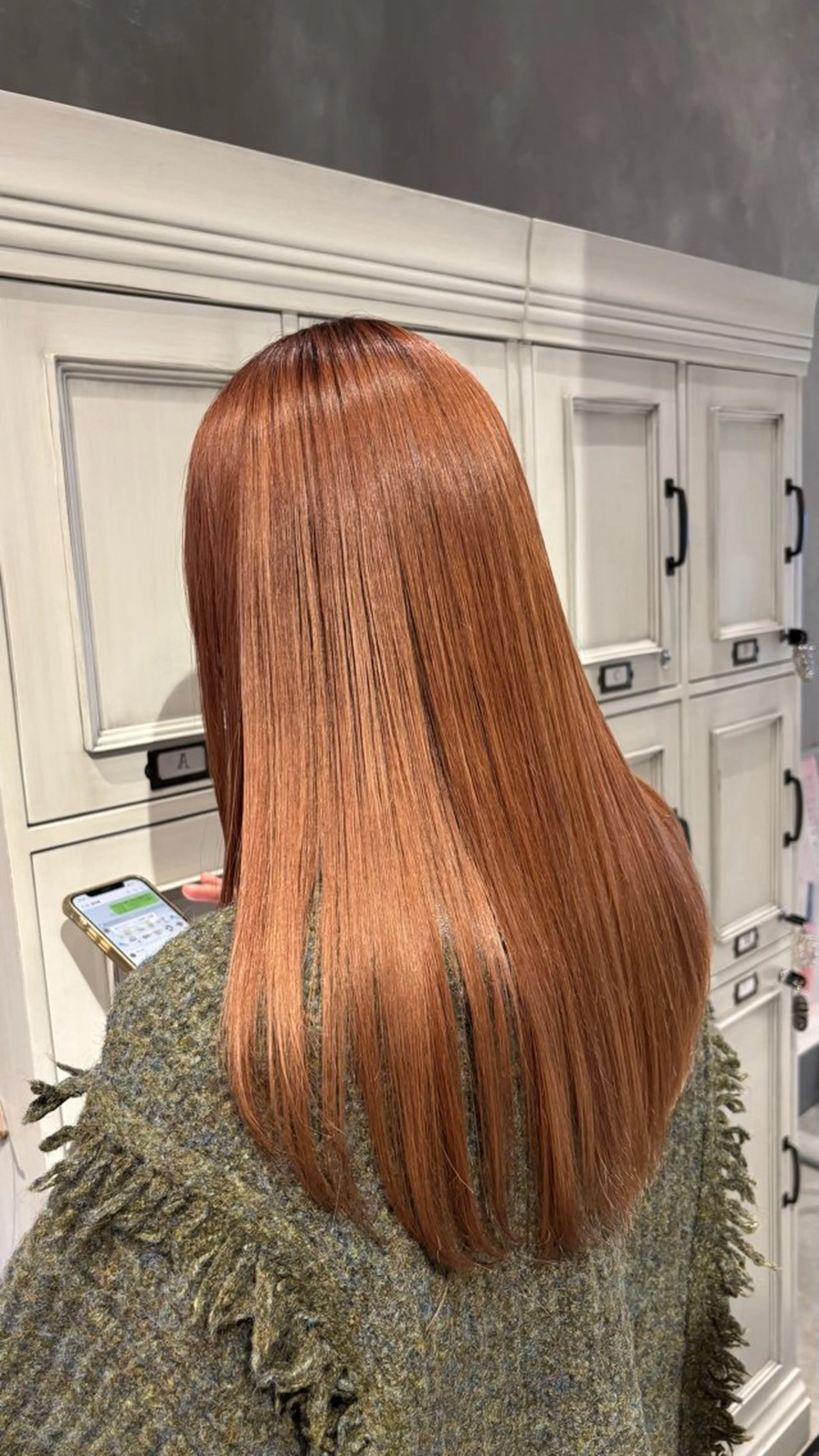 ロング カラー 長瀬 友唯のヘアスタイル