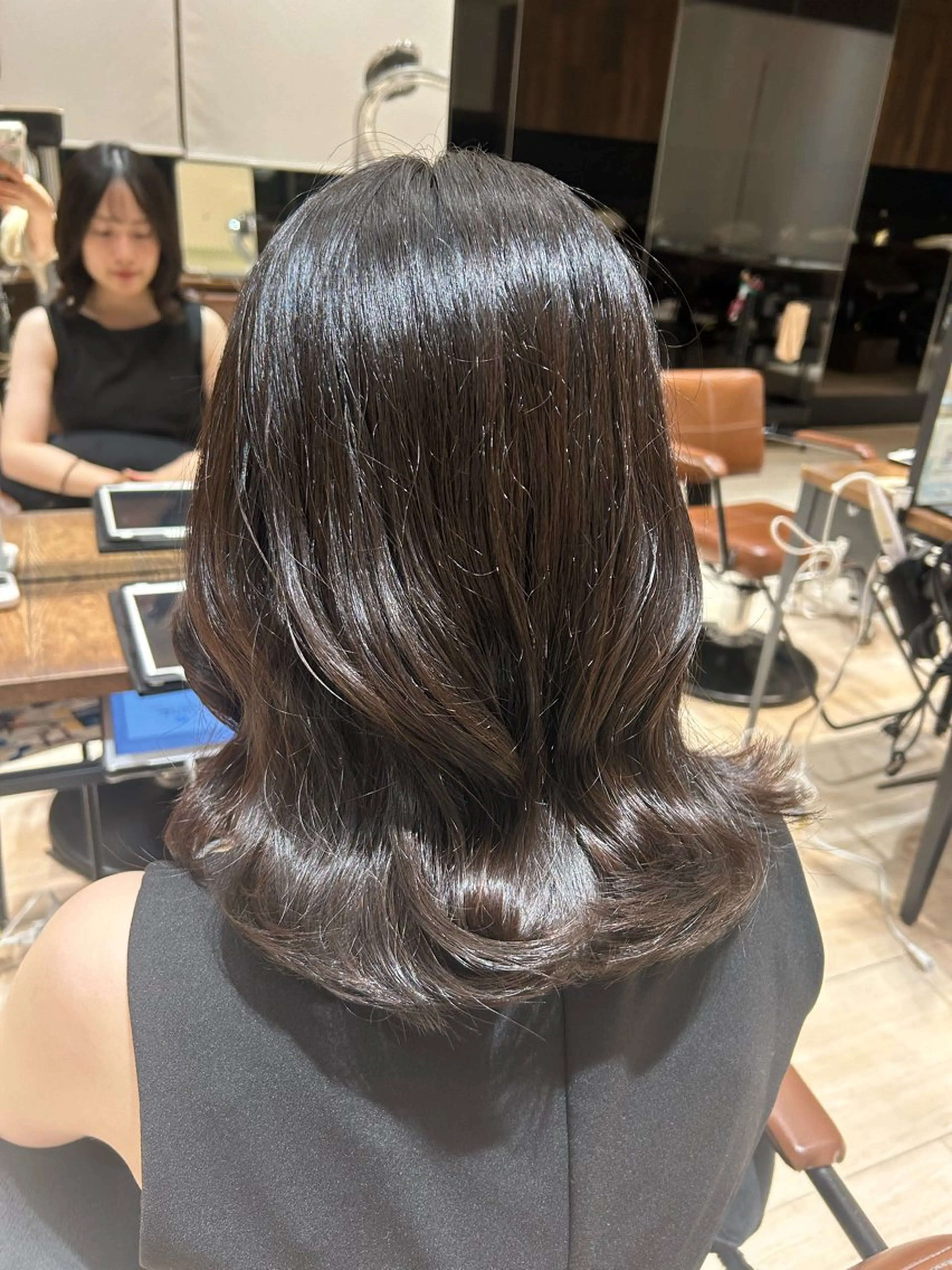 パーマ 🎀大竹美侑／顔まわ りカット／レイヤーのヘアスタイル