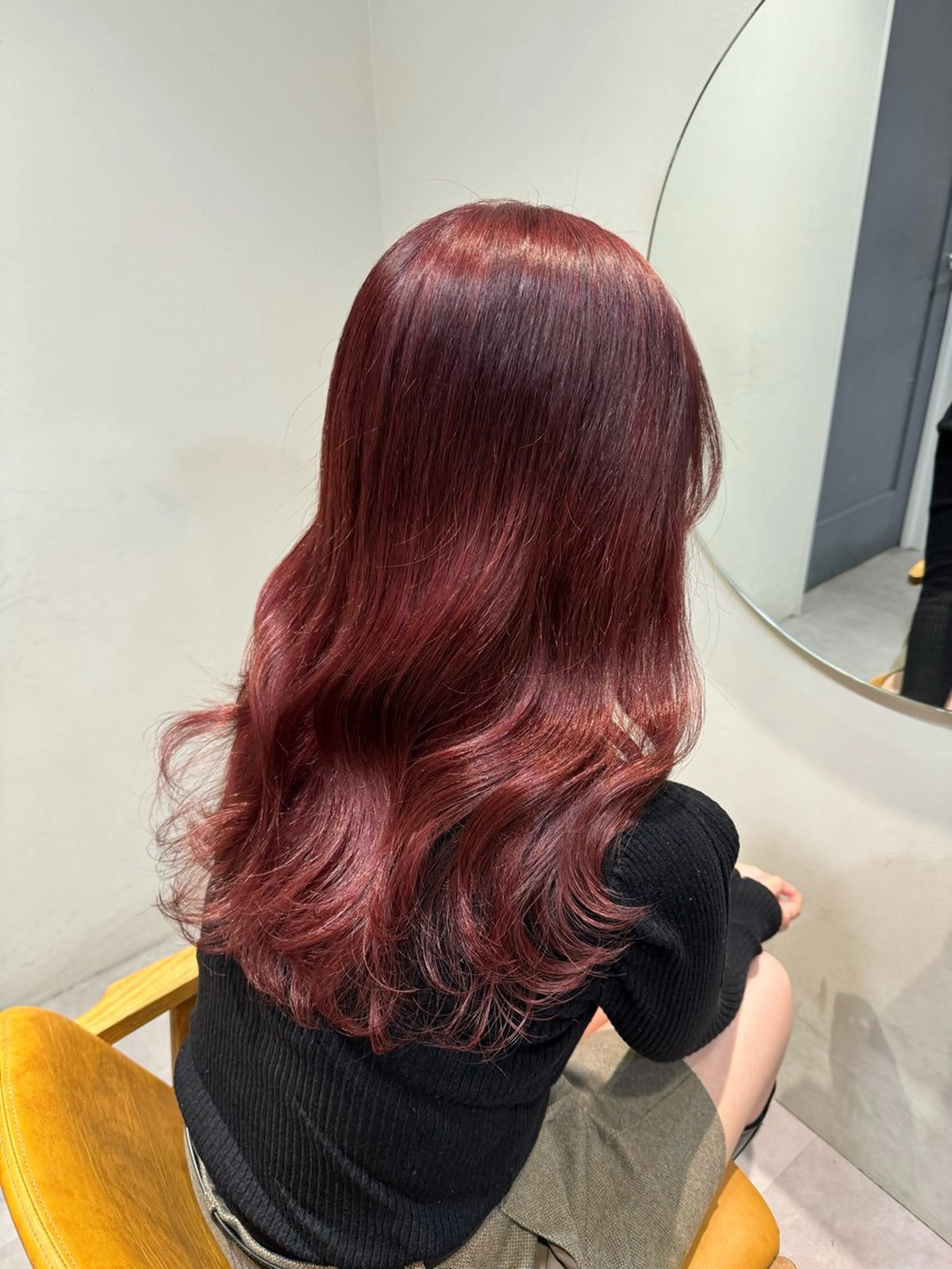 セミロング カラー ayaka♡ 柔らかカラーのヘアスタイル